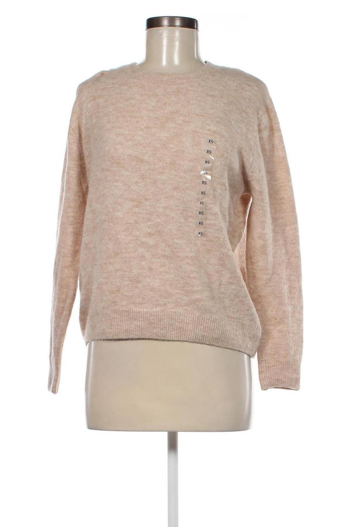 Damski sweter H&M, Rozmiar XS, Kolor Beżowy, Cena 27,83 zł