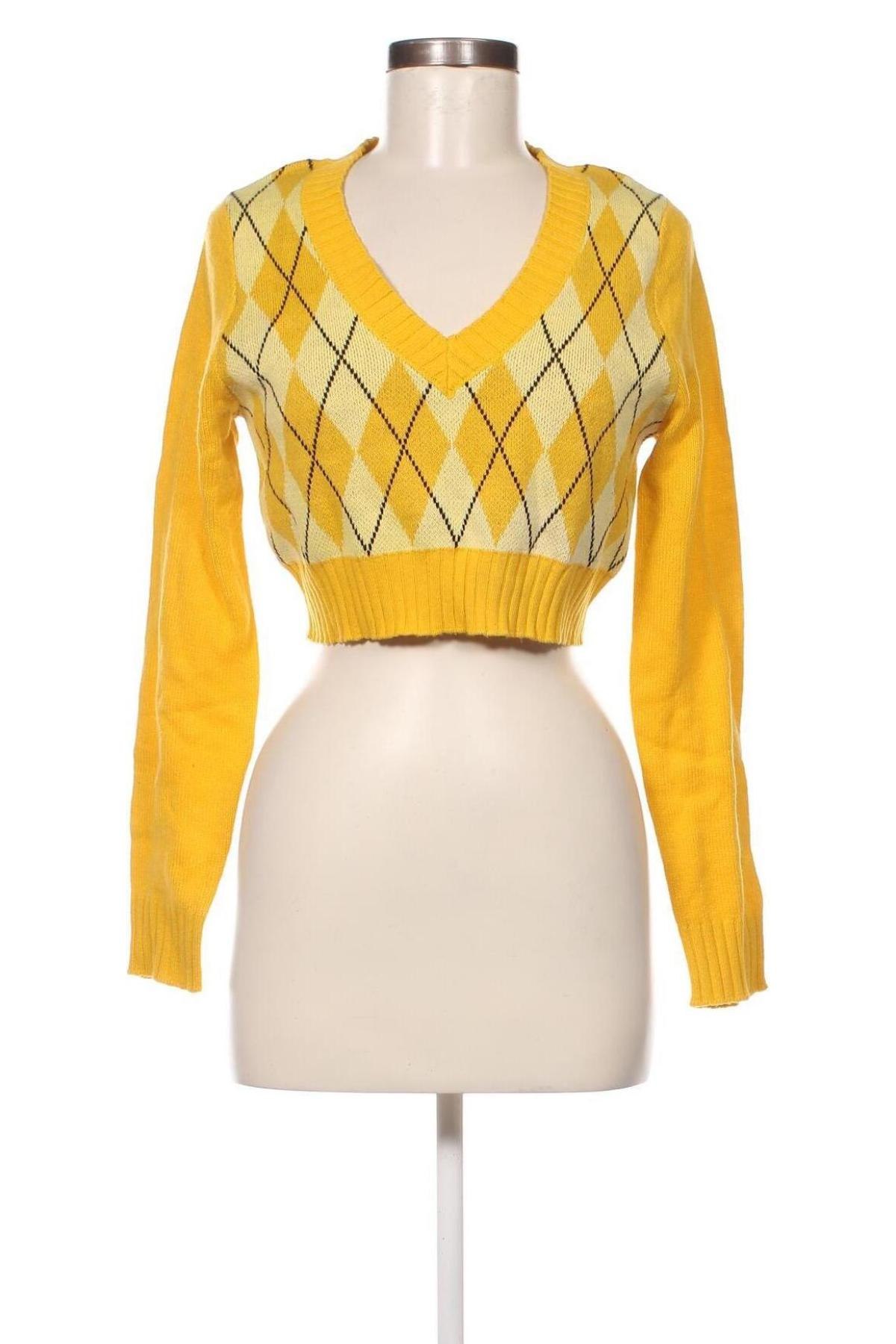 Дамски пуловер H&M Divided, Размер M, Цвят Жълт, Цена 8,41 лв.