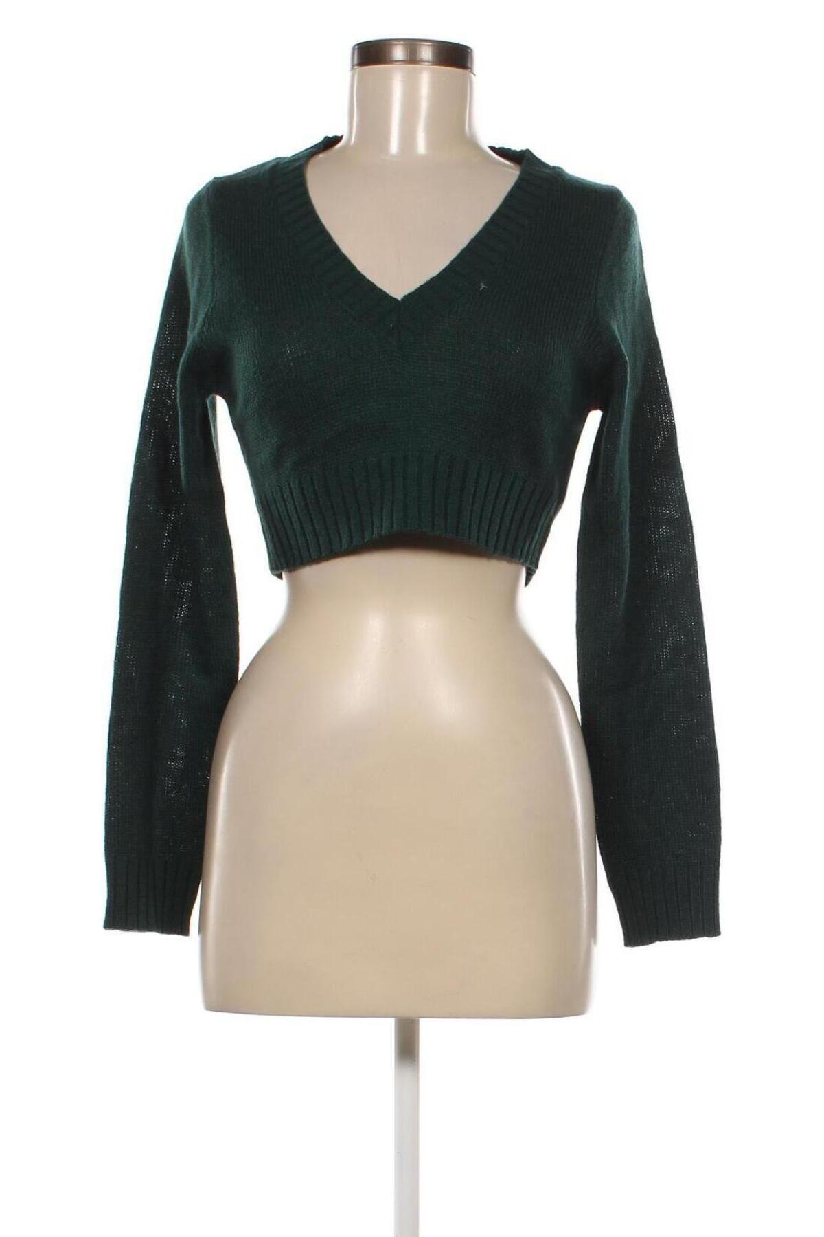 Pulover de femei H&M Divided, Mărime S, Culoare Verde, Preț 95,39 Lei