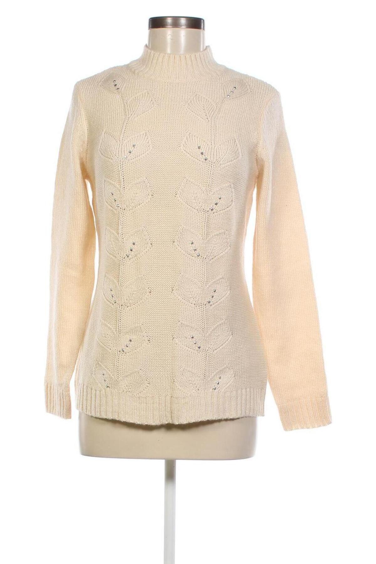 Γυναικείο πουλόβερ Helena Vera, Μέγεθος S, Χρώμα  Μπέζ, Τιμή 4,84 €