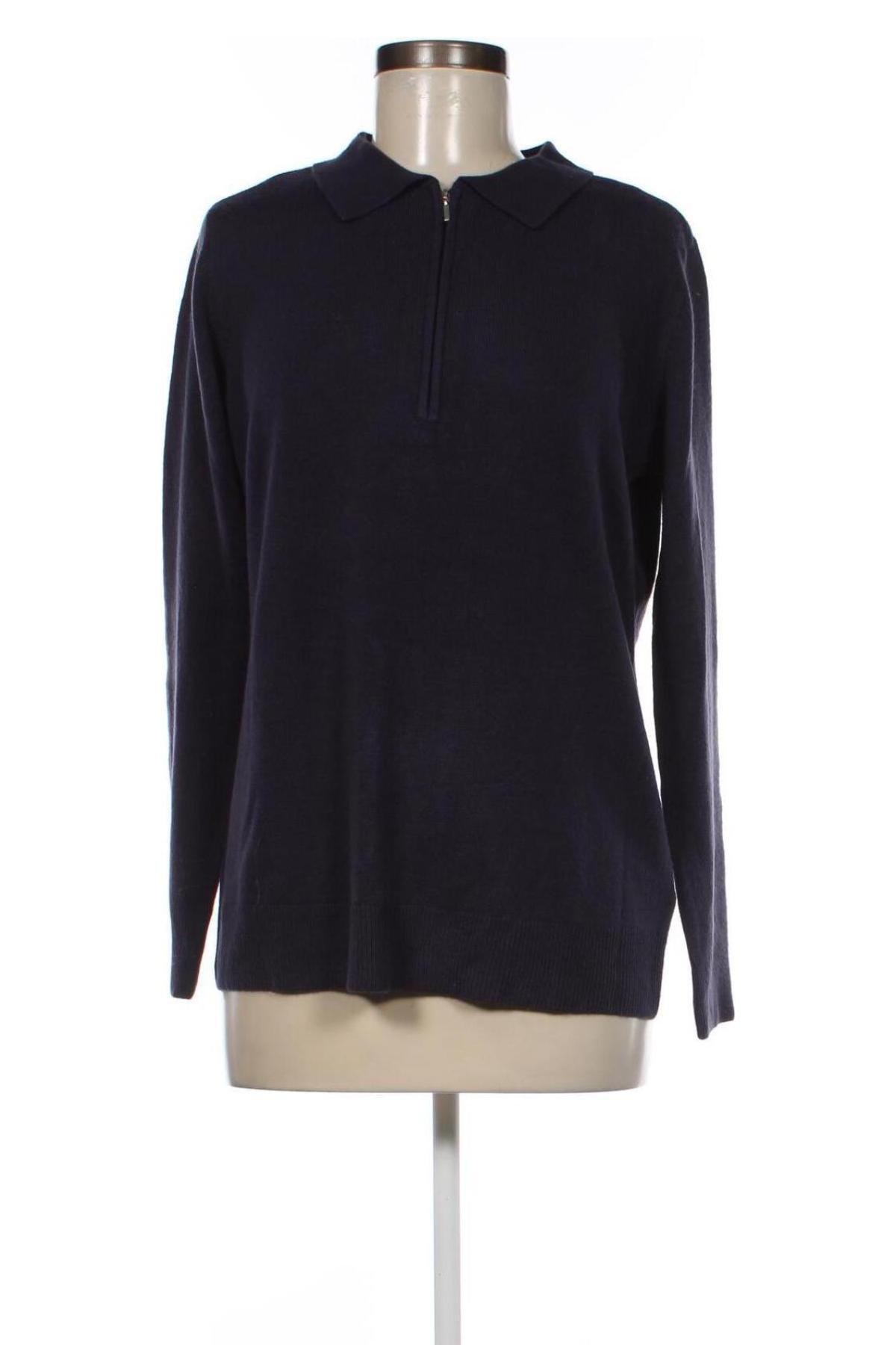 Γυναικείο πουλόβερ Helena Vera, Μέγεθος L, Χρώμα Μπλέ, Τιμή 13,45 €