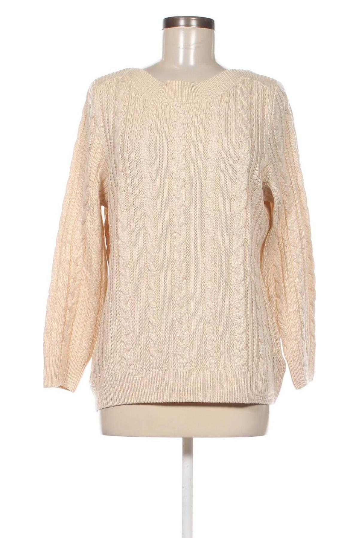 Дамски пуловер Helena Vera, Размер M, Цвят Бежов, Цена 8,70 лв.
