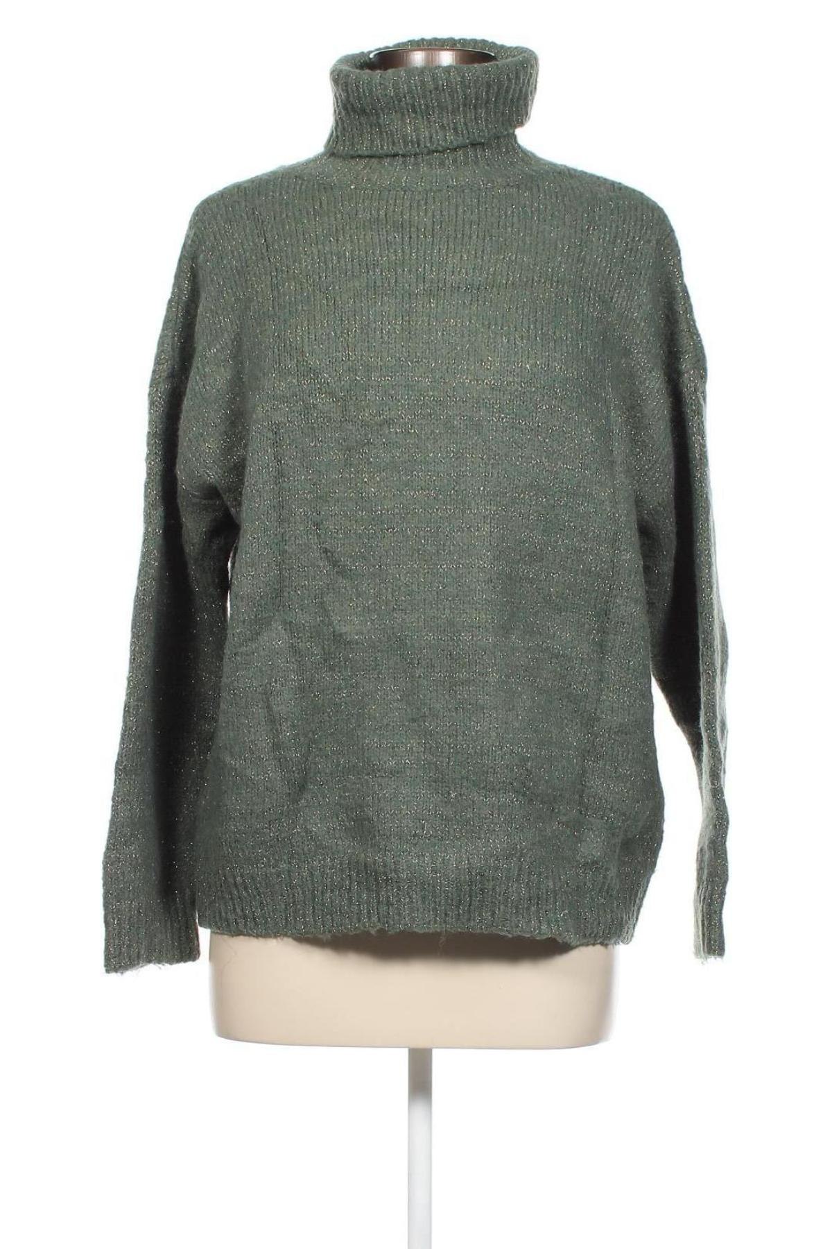 Дамски пуловер INDIE + MOI, Размер L, Цвят Зелен, Цена 13,05 лв.