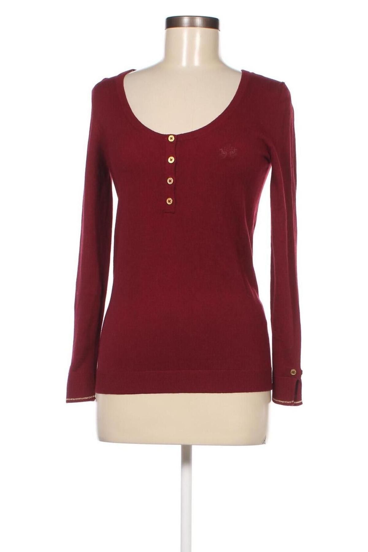 Дамски пуловер La Martina, Размер S, Цвят Червен, Цена 57,30 лв.