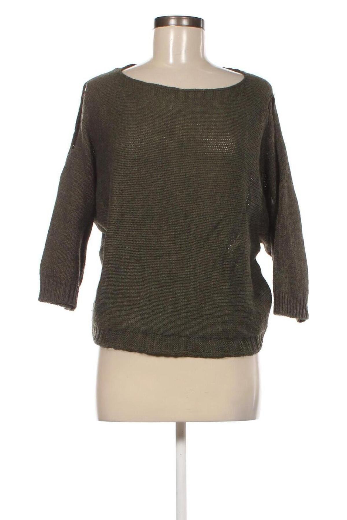 Дамски пуловер Love, Размер S, Цвят Зелен, Цена 13,05 лв.