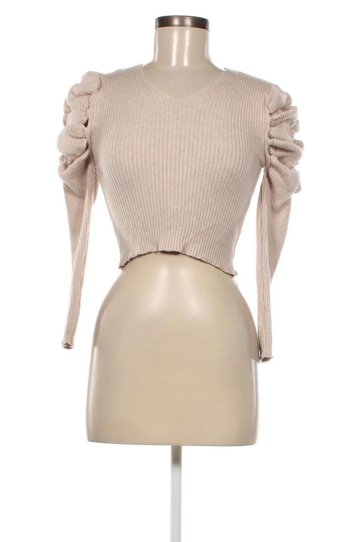 Pulover de femei Made In Italy, Mărime S, Culoare Bej, Preț 28,62 Lei