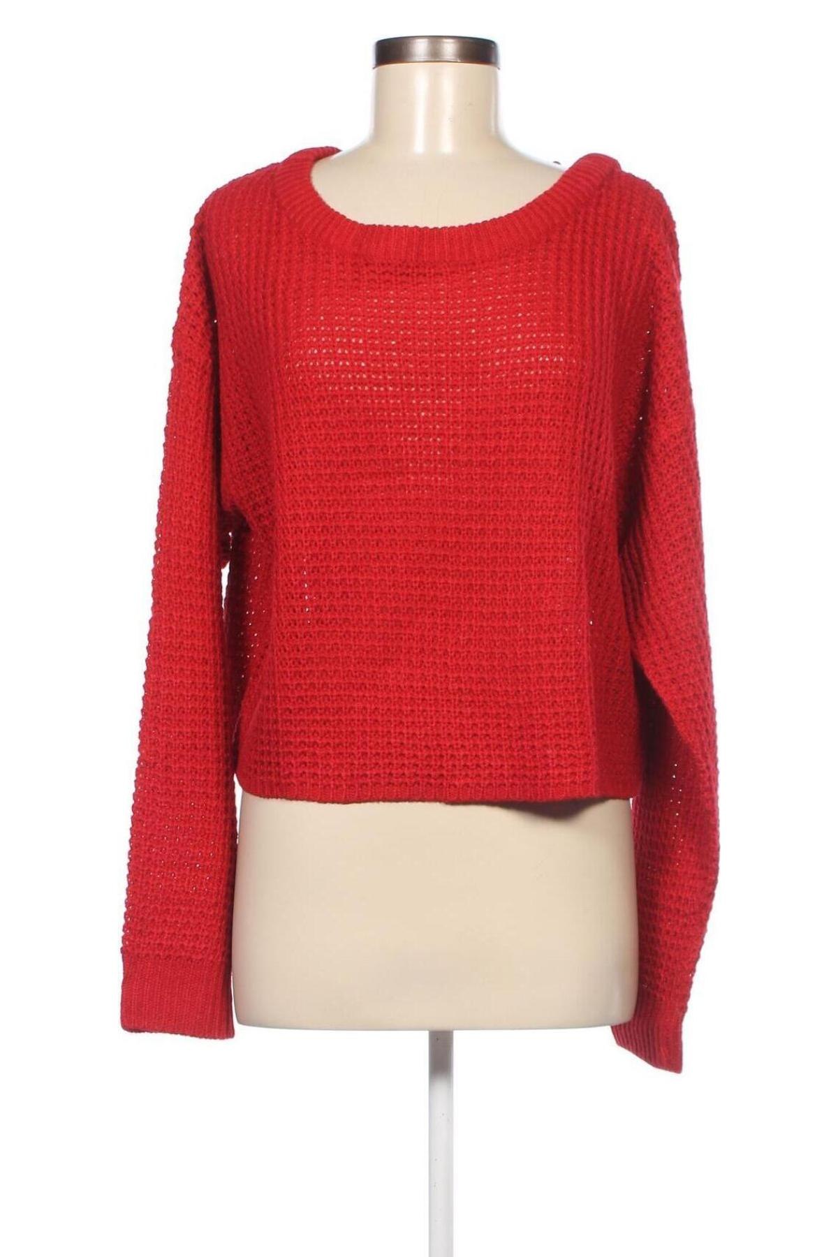 Дамски пуловер Missguided, Размер L, Цвят Червен, Цена 11,50 лв.