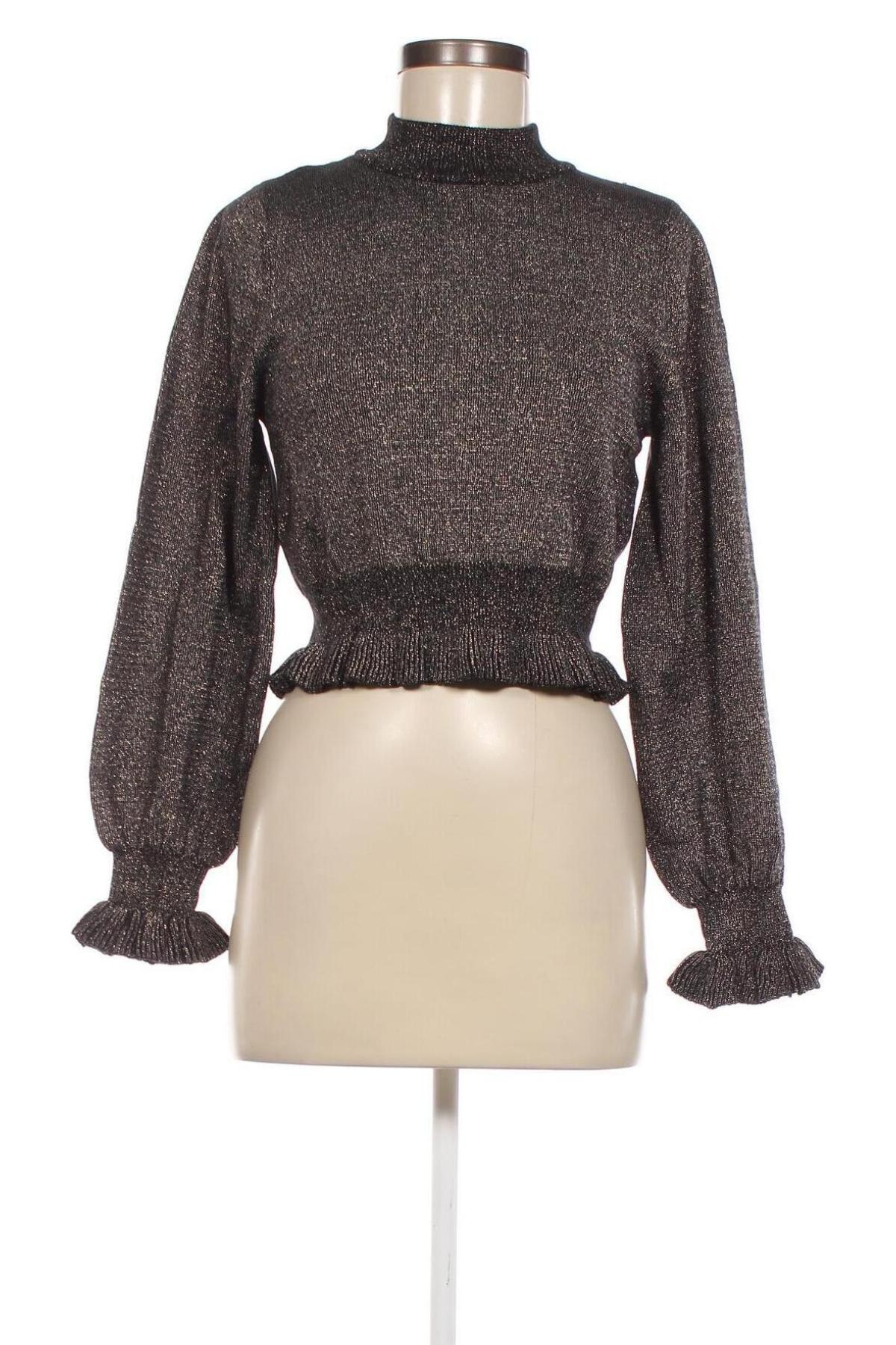 Дамски пуловер Monki, Размер XS, Цвят Златист, Цена 17,15 лв.