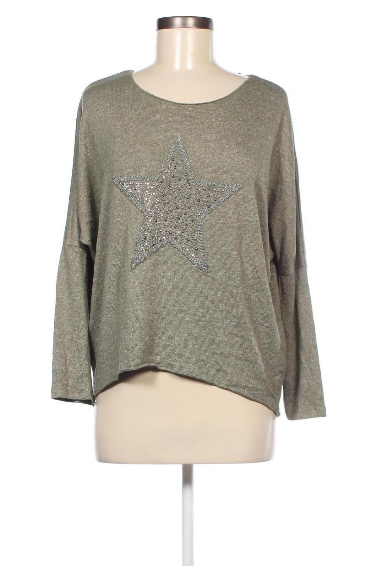Дамски пуловер Multiblu, Размер S, Цвят Зелен, Цена 8,12 лв.