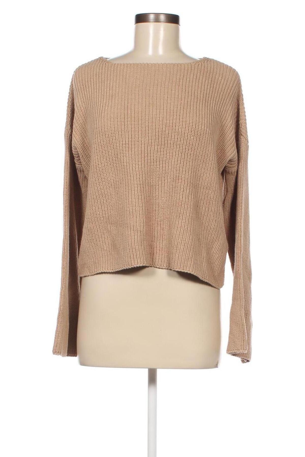 Γυναικείο πουλόβερ NA-KD, Μέγεθος M, Χρώμα  Μπέζ, Τιμή 7,36 €