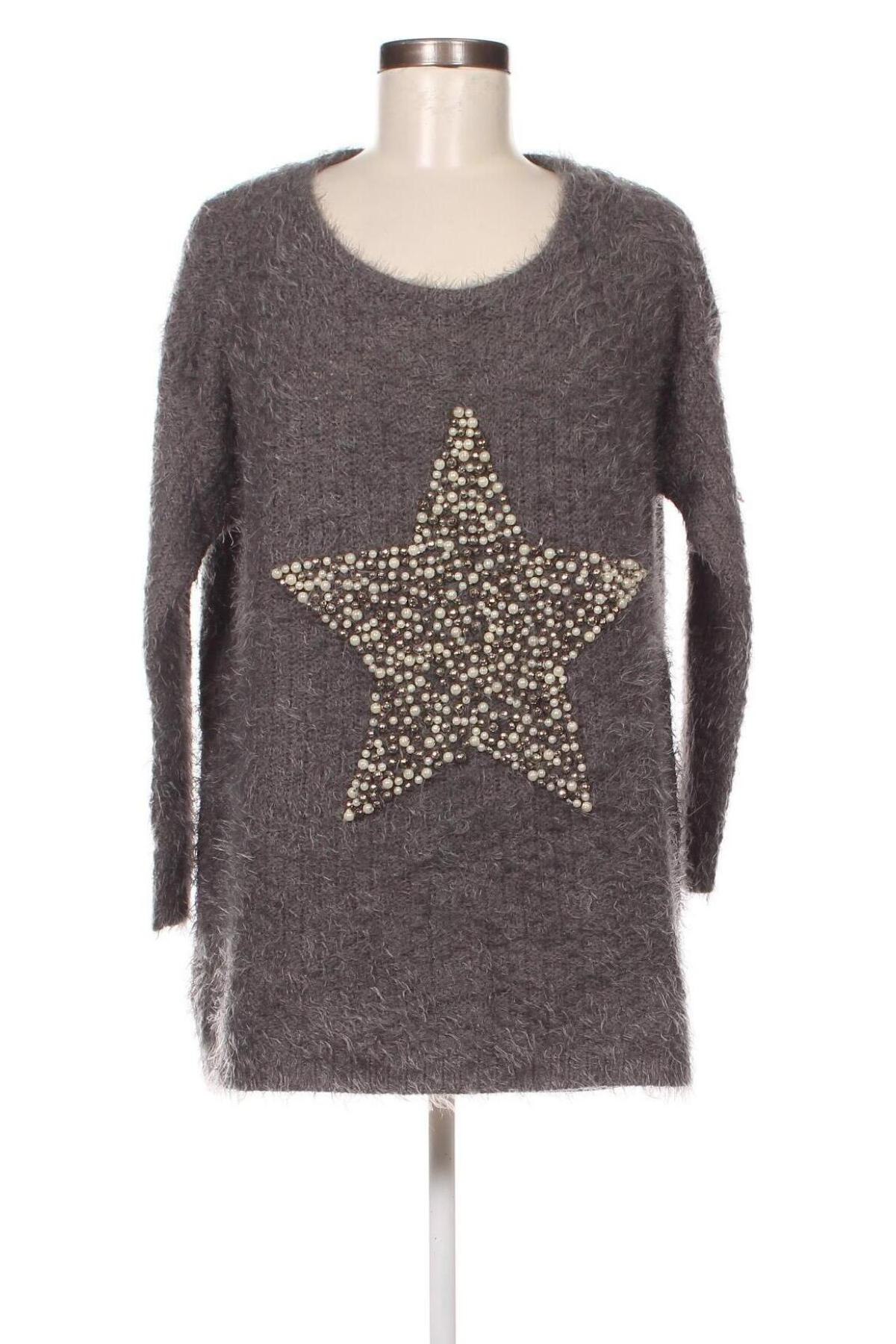 Дамски пуловер OR Collection, Размер M, Цвят Сив, Цена 10,15 лв.