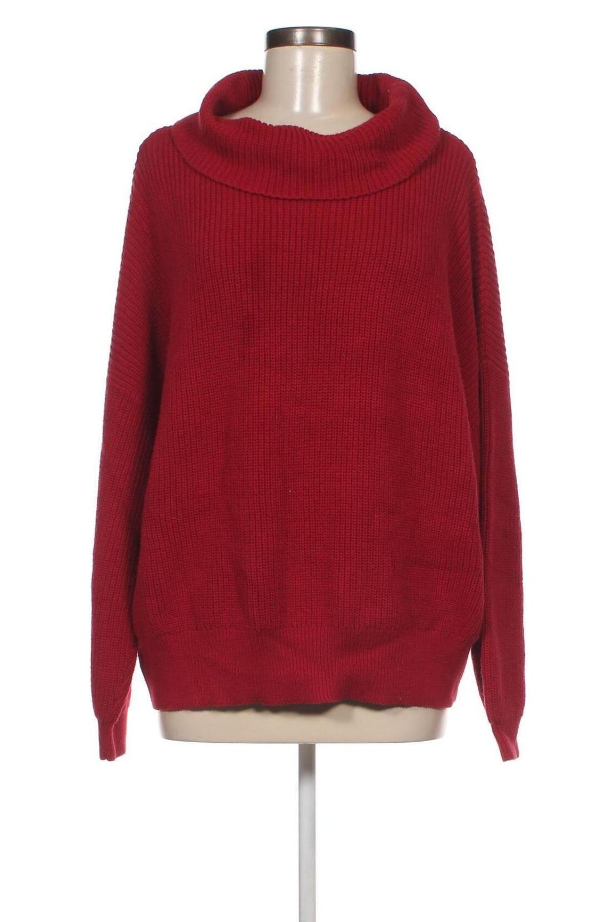 Дамски пуловер Paul Costelloe, Размер XL, Цвят Червен, Цена 23,73 лв.
