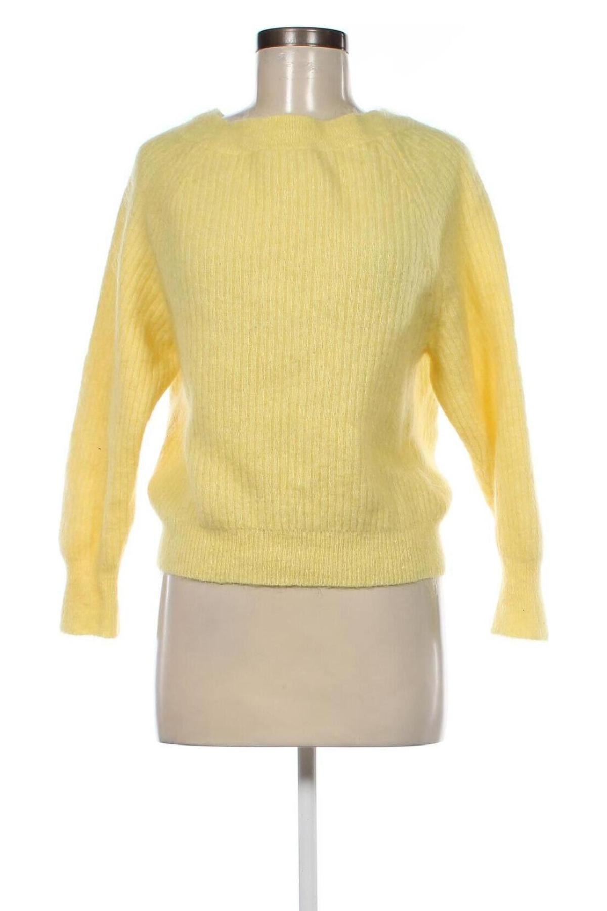 Дамски пуловер Second Female, Размер XS, Цвят Жълт, Цена 15,84 лв.