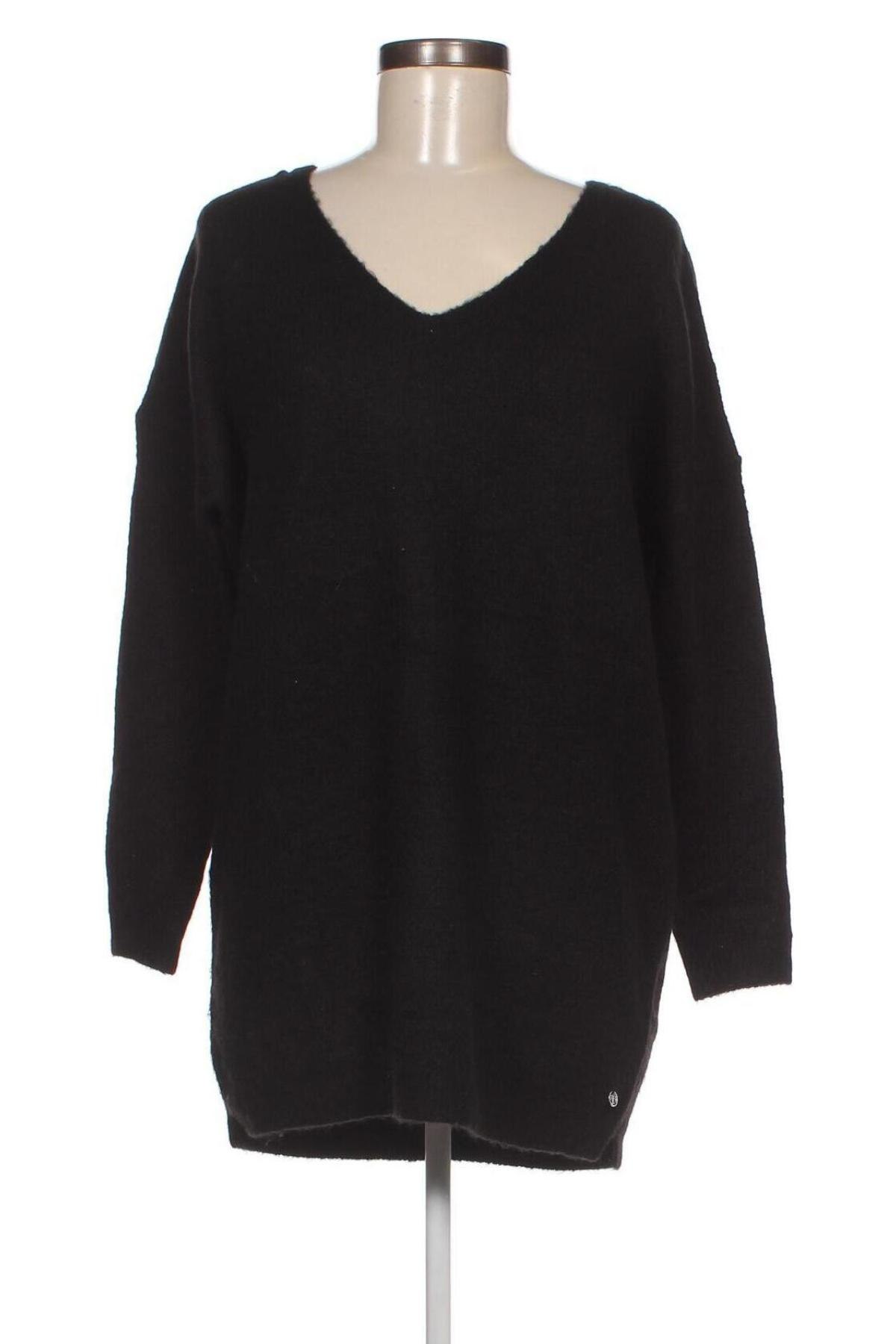 Дамски пуловер Tom Tailor, Размер XS, Цвят Черен, Цена 14,50 лв.