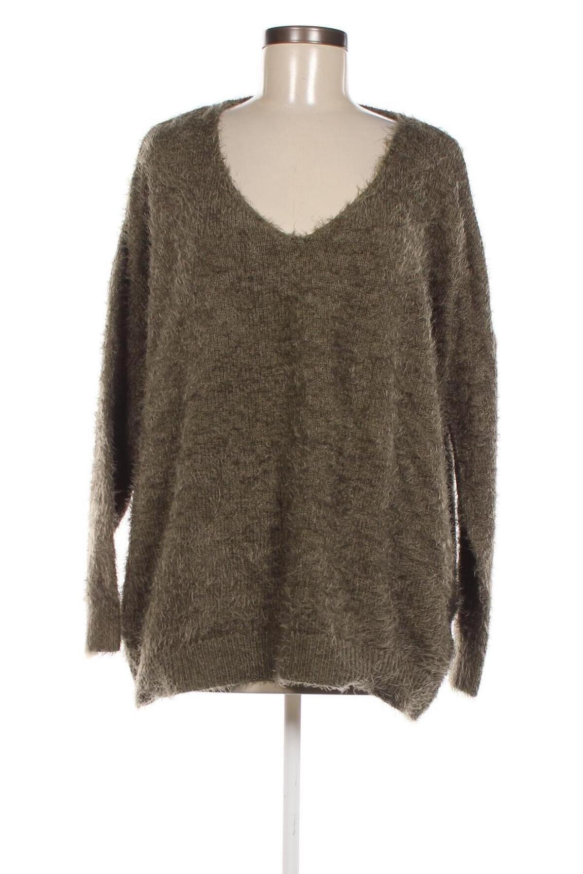 Дамски пуловер VRS Woman, Размер L, Цвят Зелен, Цена 13,05 лв.