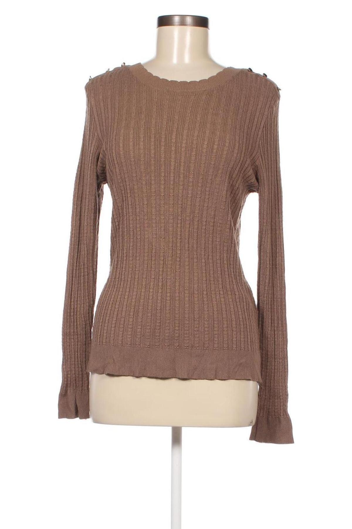 Дамски пуловер Vero Moda, Размер XL, Цвят Кафяв, Цена 16,74 лв.