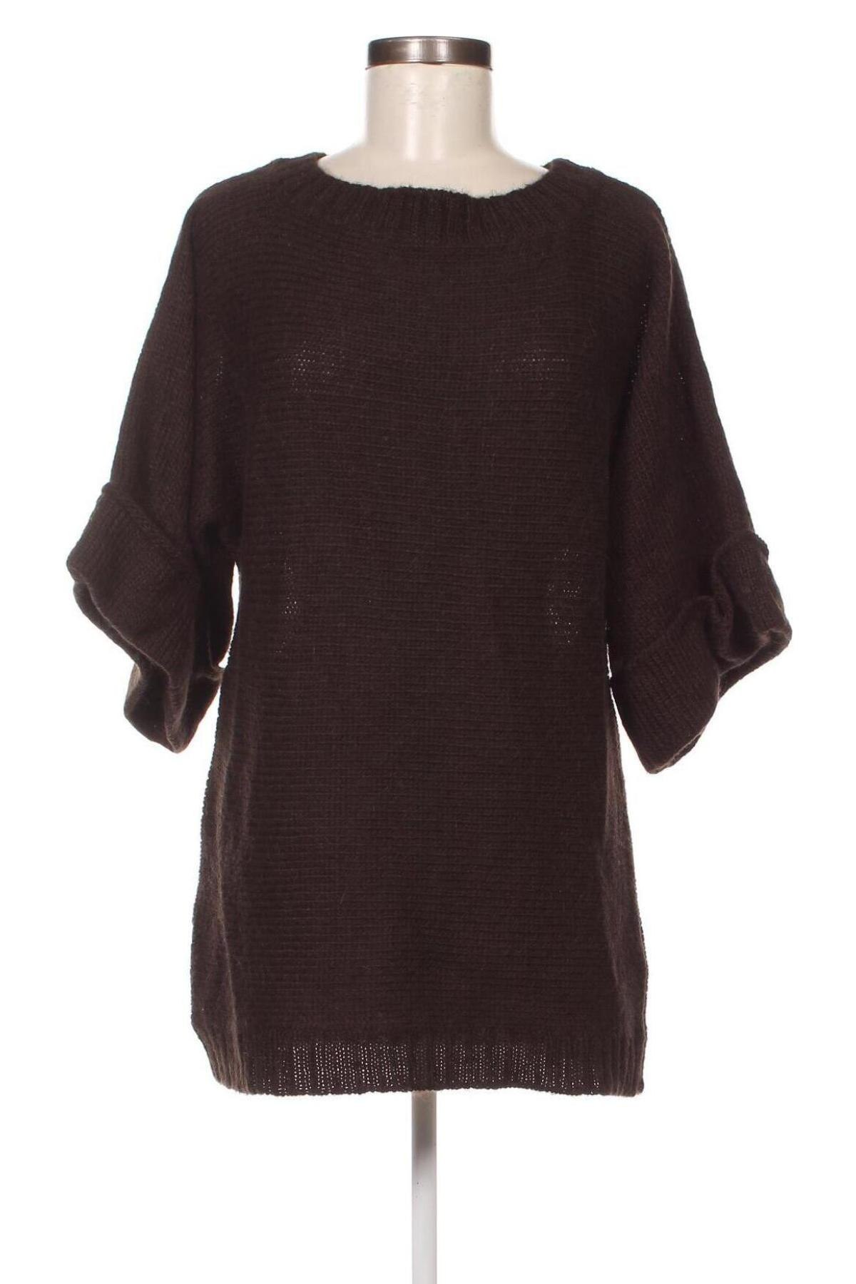 Дамски пуловер Zara, Размер M, Цвят Кафяв, Цена 9,20 лв.