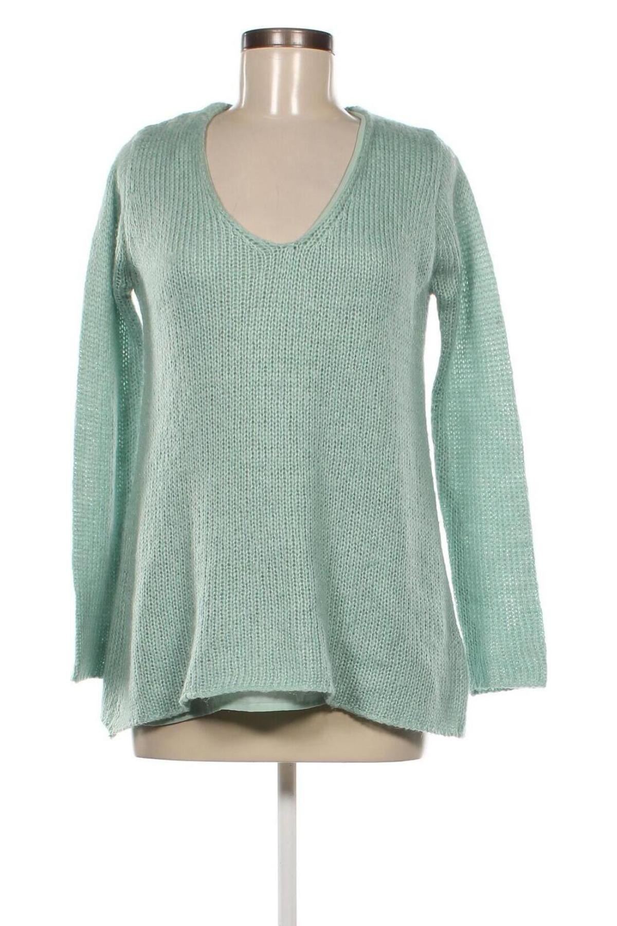 Γυναικείο πουλόβερ Zara Knitwear, Μέγεθος M, Χρώμα Πράσινο, Τιμή 5,20 €