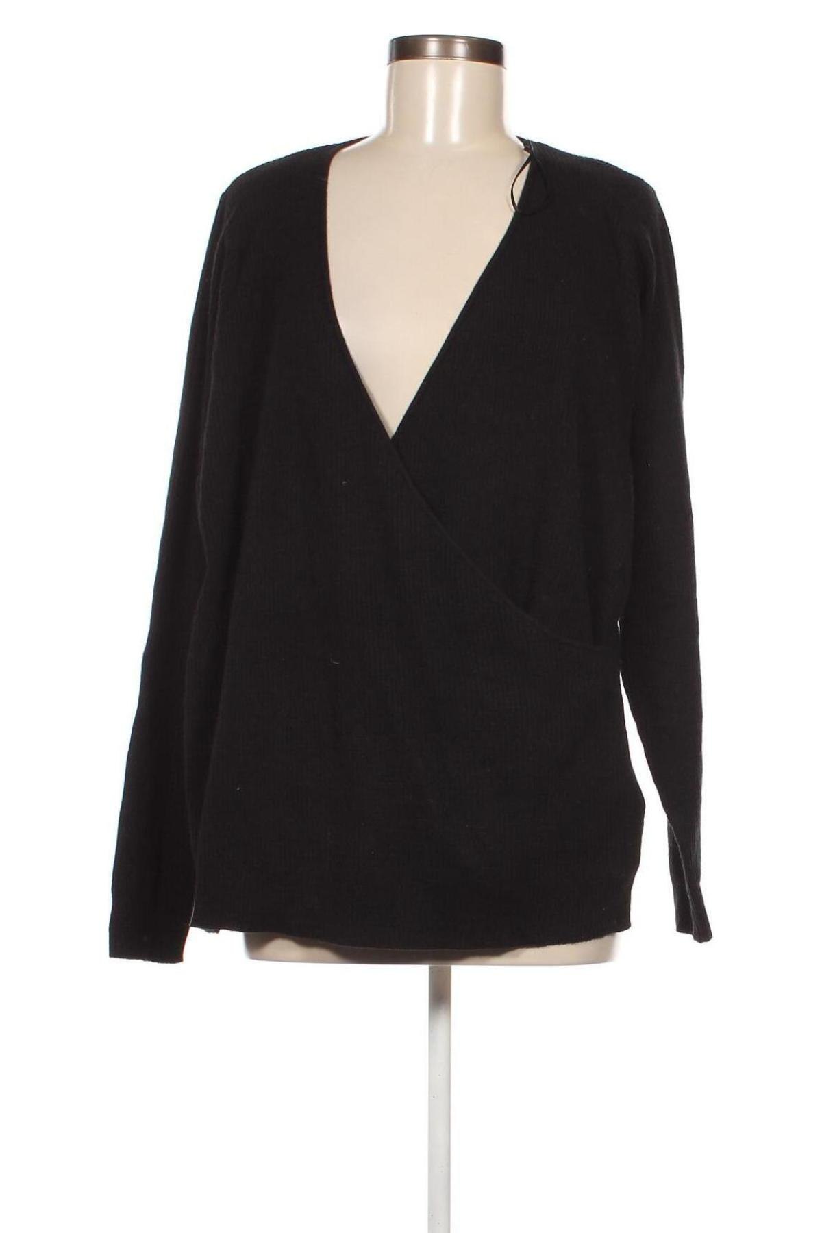 Γυναικείο πουλόβερ Zizzi, Μέγεθος L, Χρώμα Μαύρο, Τιμή 7,36 €