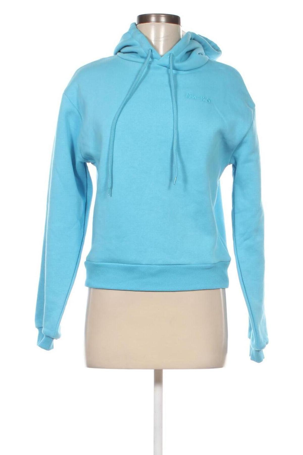 Γυναικείο φούτερ NA-KD, Μέγεθος XS, Χρώμα Μπλέ, Τιμή 14,35 €