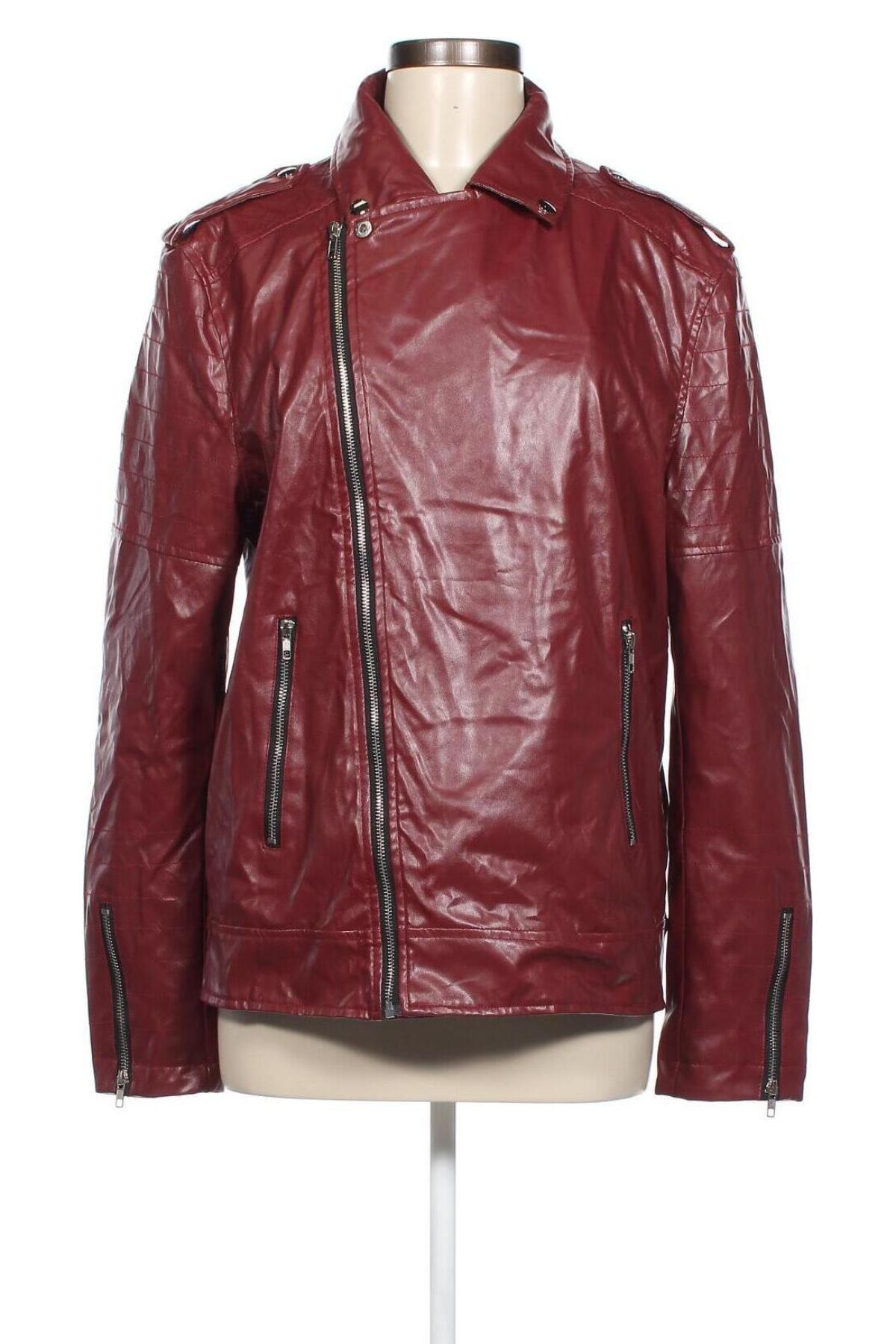 Damen Lederjacke, Größe XL, Farbe Rot, Preis 34,10 €