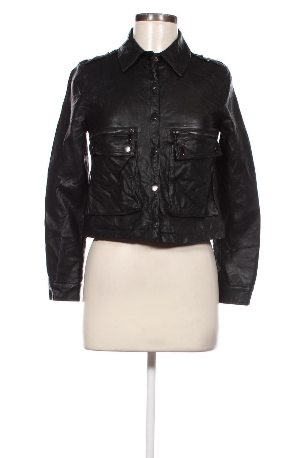 Dámska kožená bunda , Veľkosť M, Farba Čierna, Cena  13,78 €