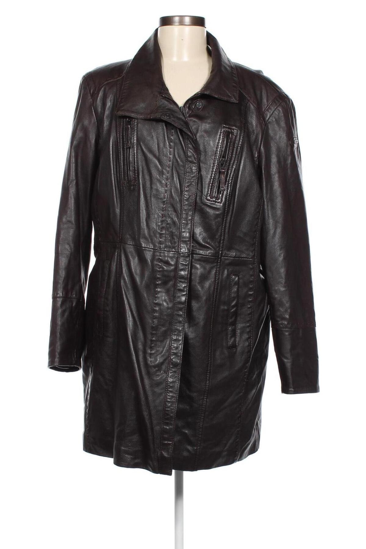 Dámska kožená bunda  Cabrini, Veľkosť XL, Farba Hnedá, Cena  31,23 €