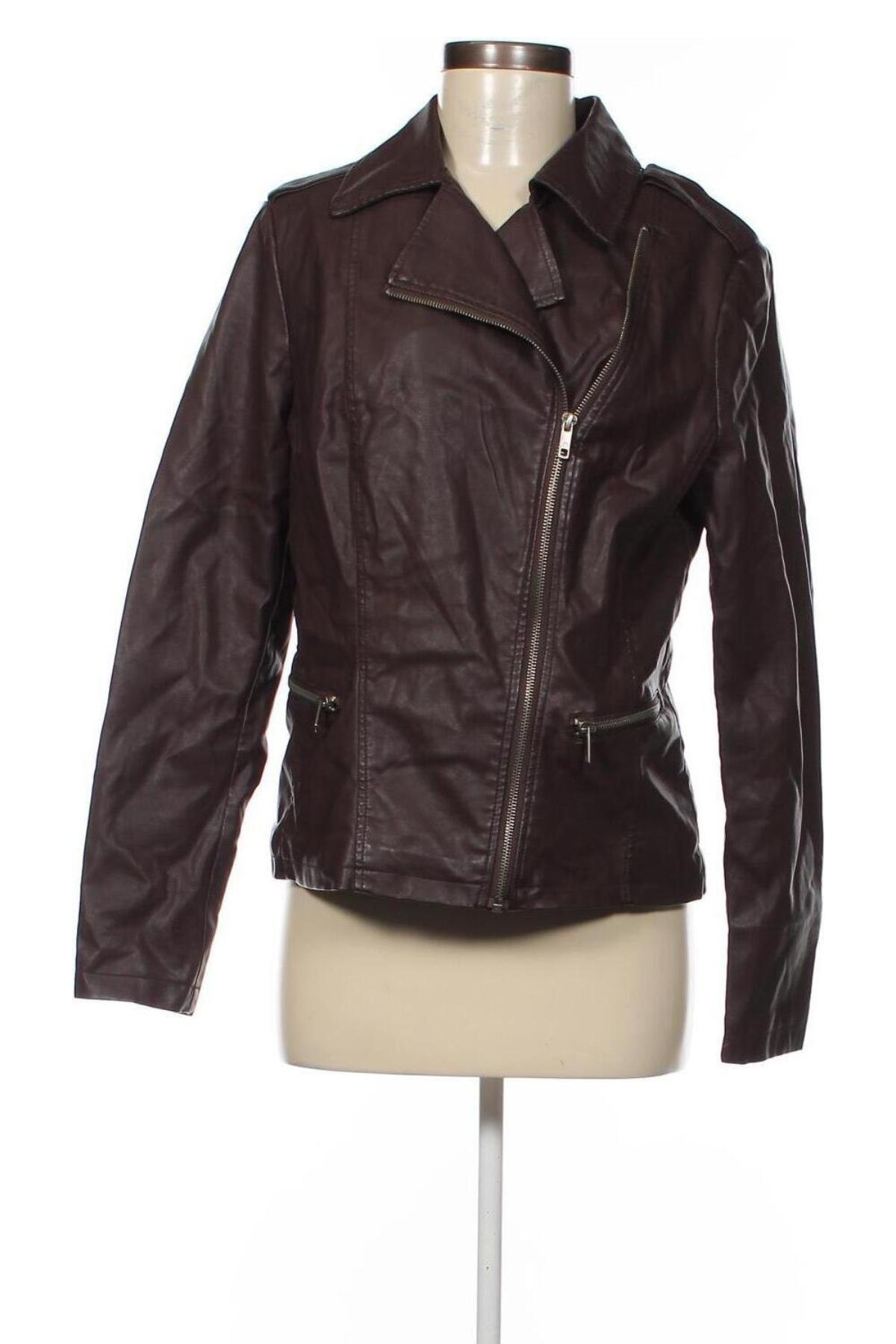 Dámska kožená bunda  Jean Pascale, Veľkosť L, Farba Hnedá, Cena  5,83 €