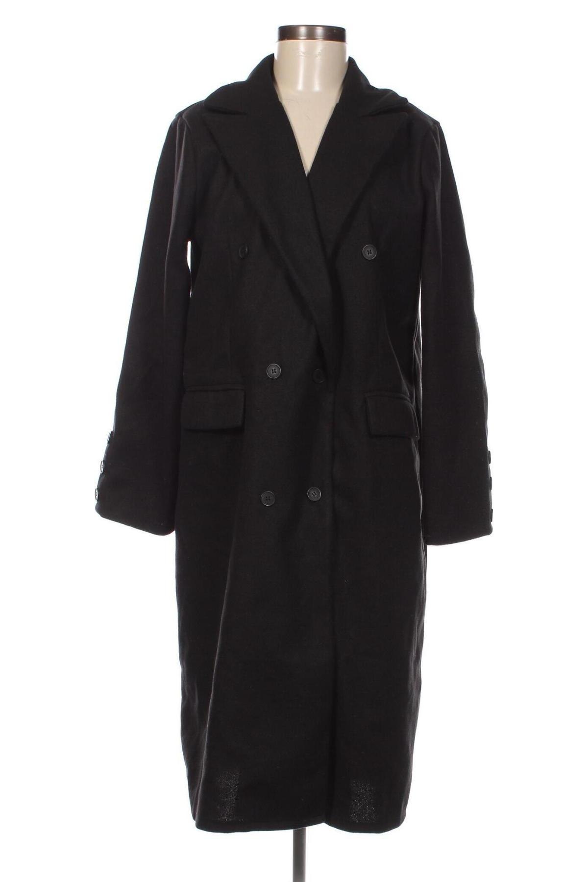 Дамско палто, Размер L, Цвят Черен, Цена 42,80 лв.