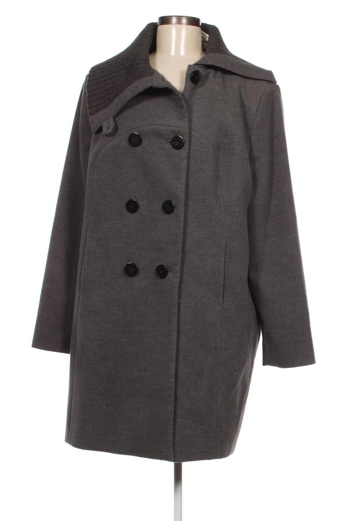 Дамско палто, Размер XXL, Цвят Сив, Цена 25,60 лв.