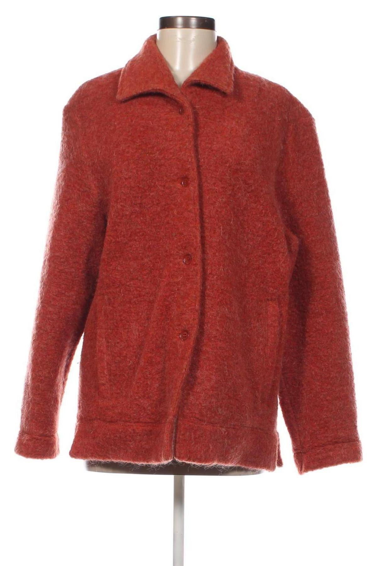 Dámský kabát , Velikost M, Barva Oranžová, Cena  173,00 Kč