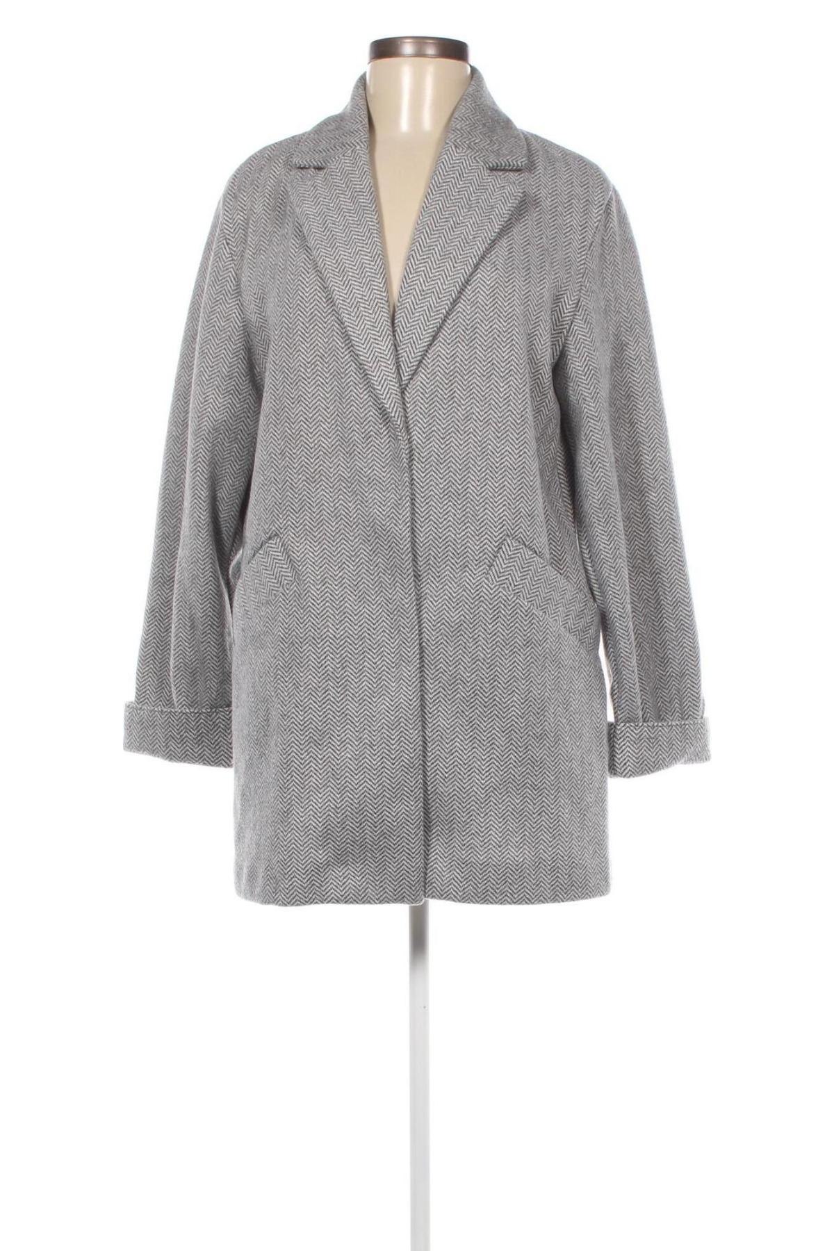 Γυναικείο παλτό Bershka, Μέγεθος S, Χρώμα Γκρί, Τιμή 11,25 €