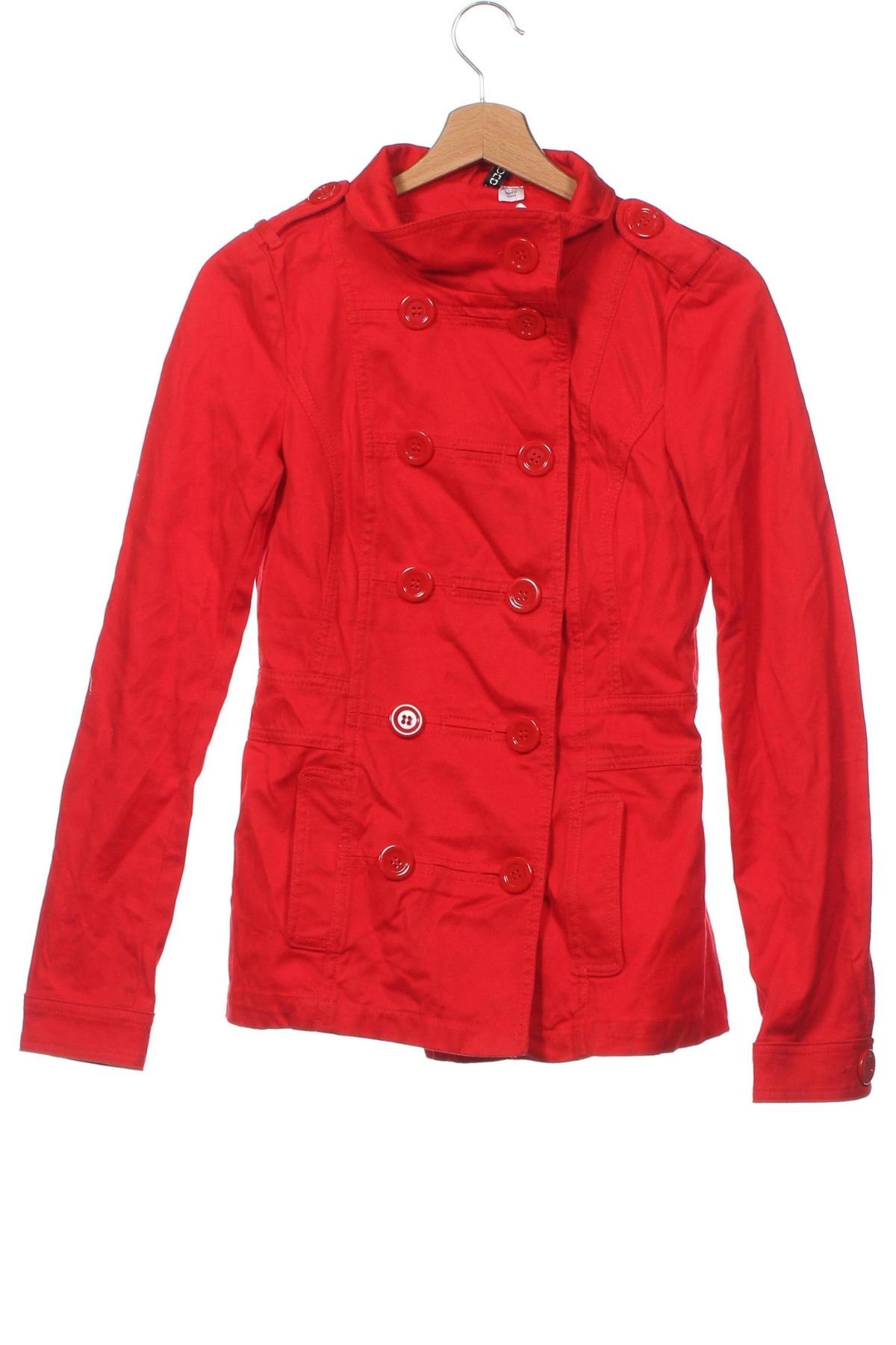 Дамско палто H&M Divided, Размер S, Цвят Червен, Цена 64,00 лв.