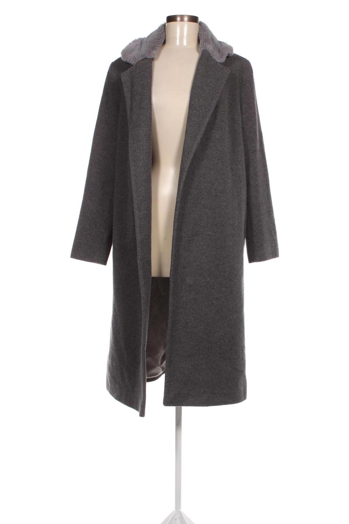 Дамско палто Helene Berman, Размер L, Цвят Сив, Цена 27,14 лв.
