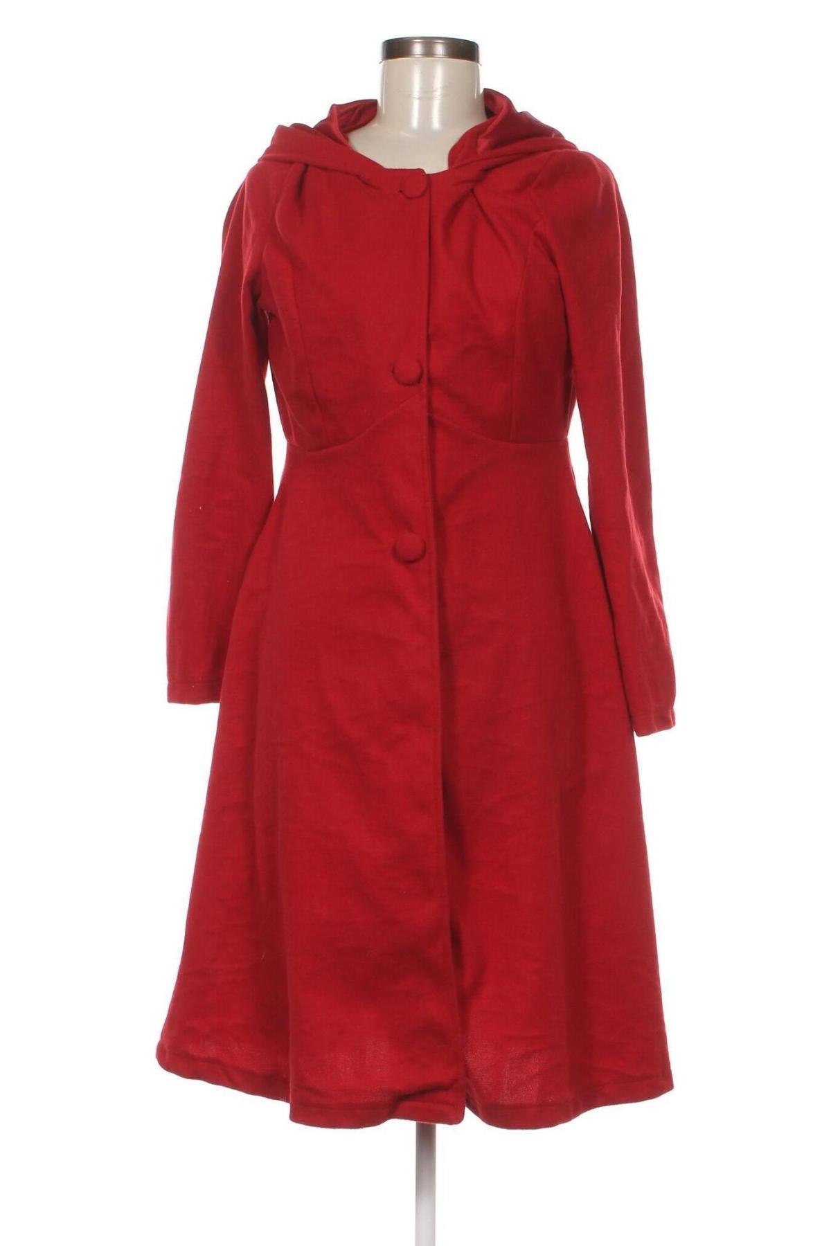 Дамско палто Miss Look, Размер M, Цвят Червен, Цена 64,00 лв.