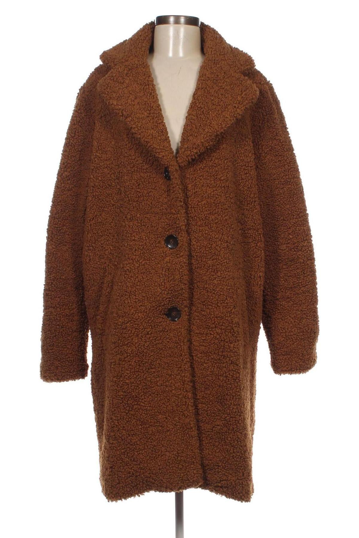 Γυναικείο παλτό Ms Mode, Μέγεθος XL, Χρώμα Καφέ, Τιμή 29,79 €