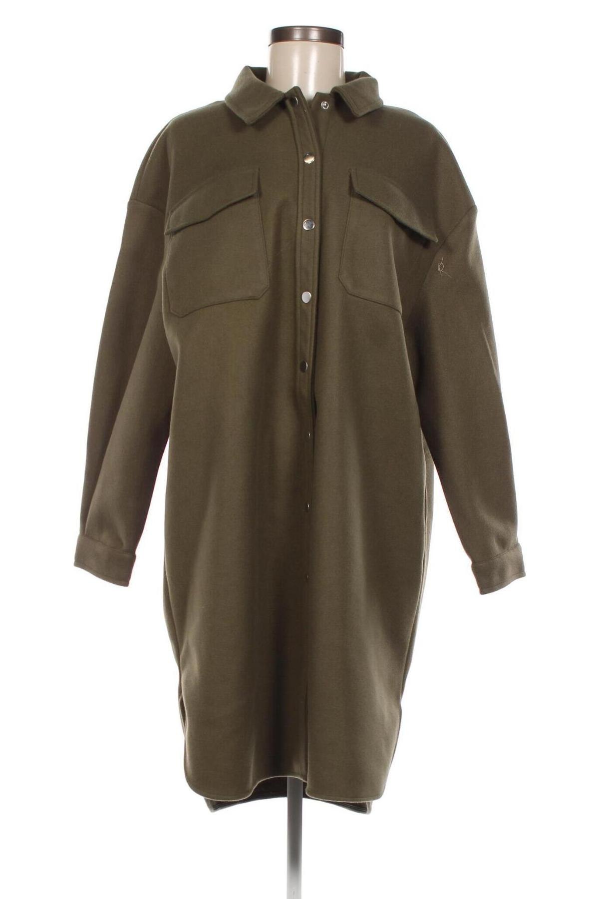Γυναικείο παλτό ONLY, Μέγεθος L, Χρώμα Πράσινο, Τιμή 21,06 €