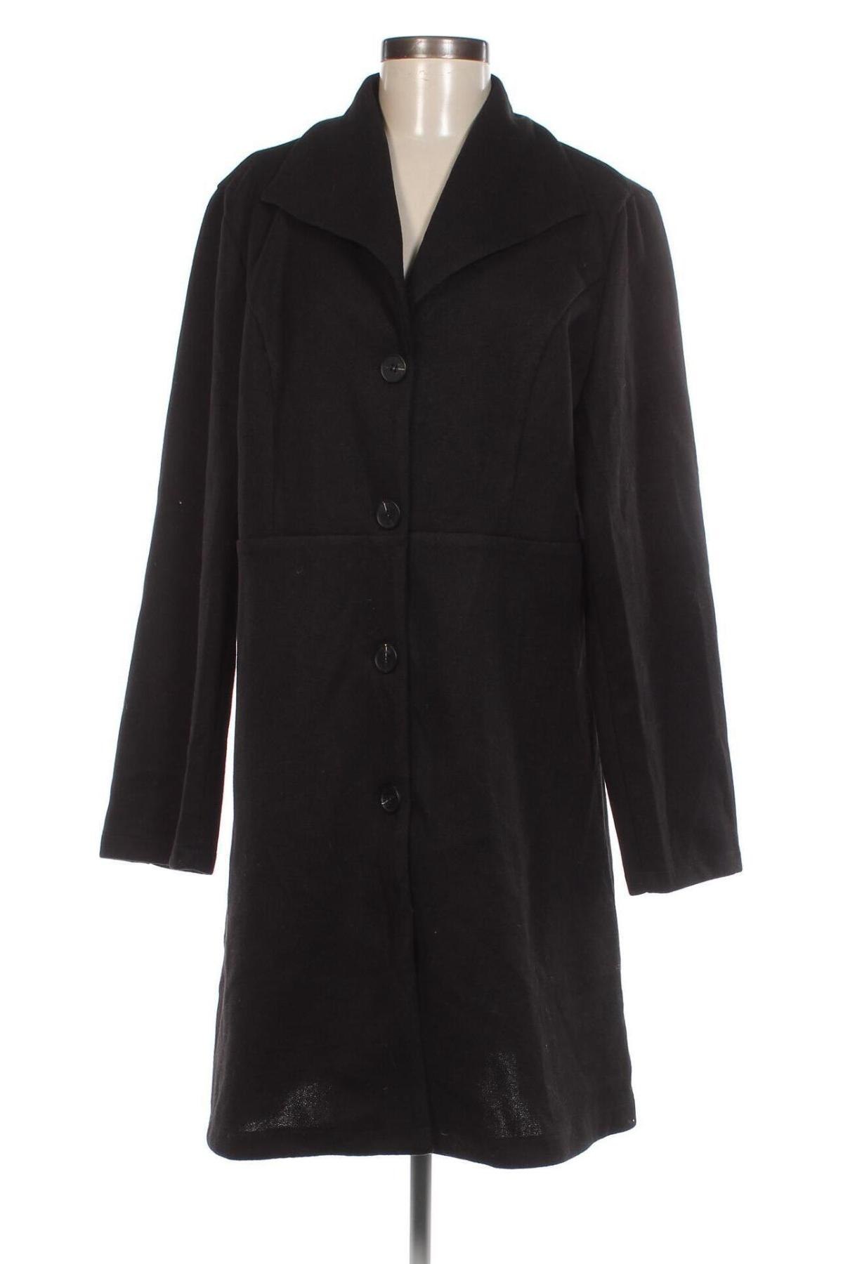 Γυναικείο παλτό SHEIN, Μέγεθος XL, Χρώμα Μαύρο, Τιμή 10,69 €