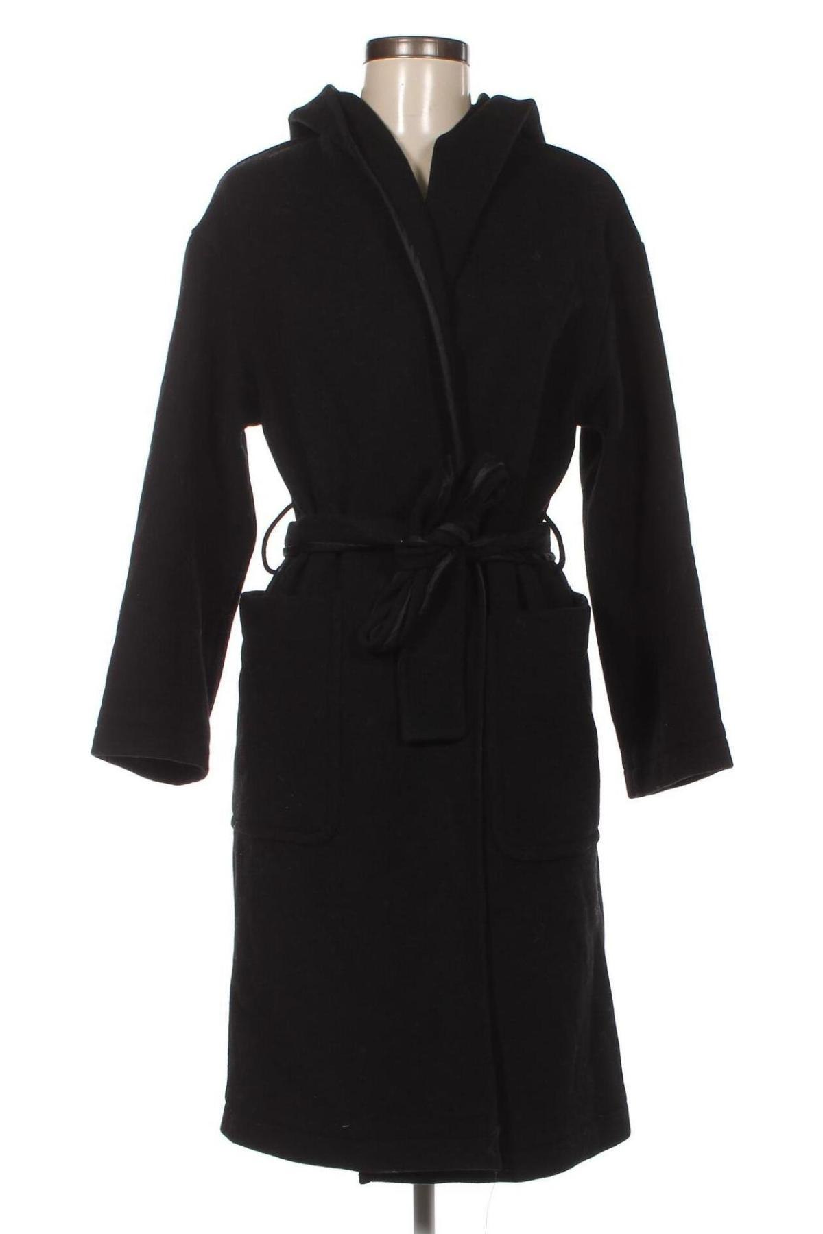 Дамско палто United Colors Of Benetton, Размер XS, Цвят Черен, Цена 369,00 лв.
