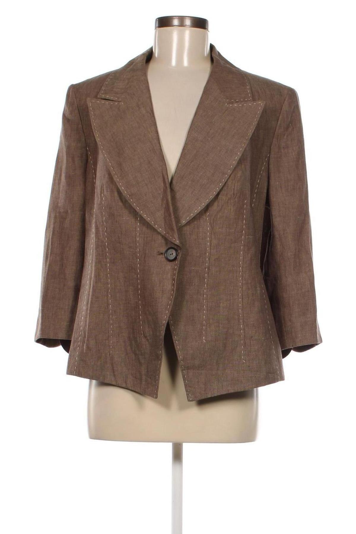 Дамско сако Elegance, Размер XL, Цвят Кафяв, Цена 74,23 лв.
