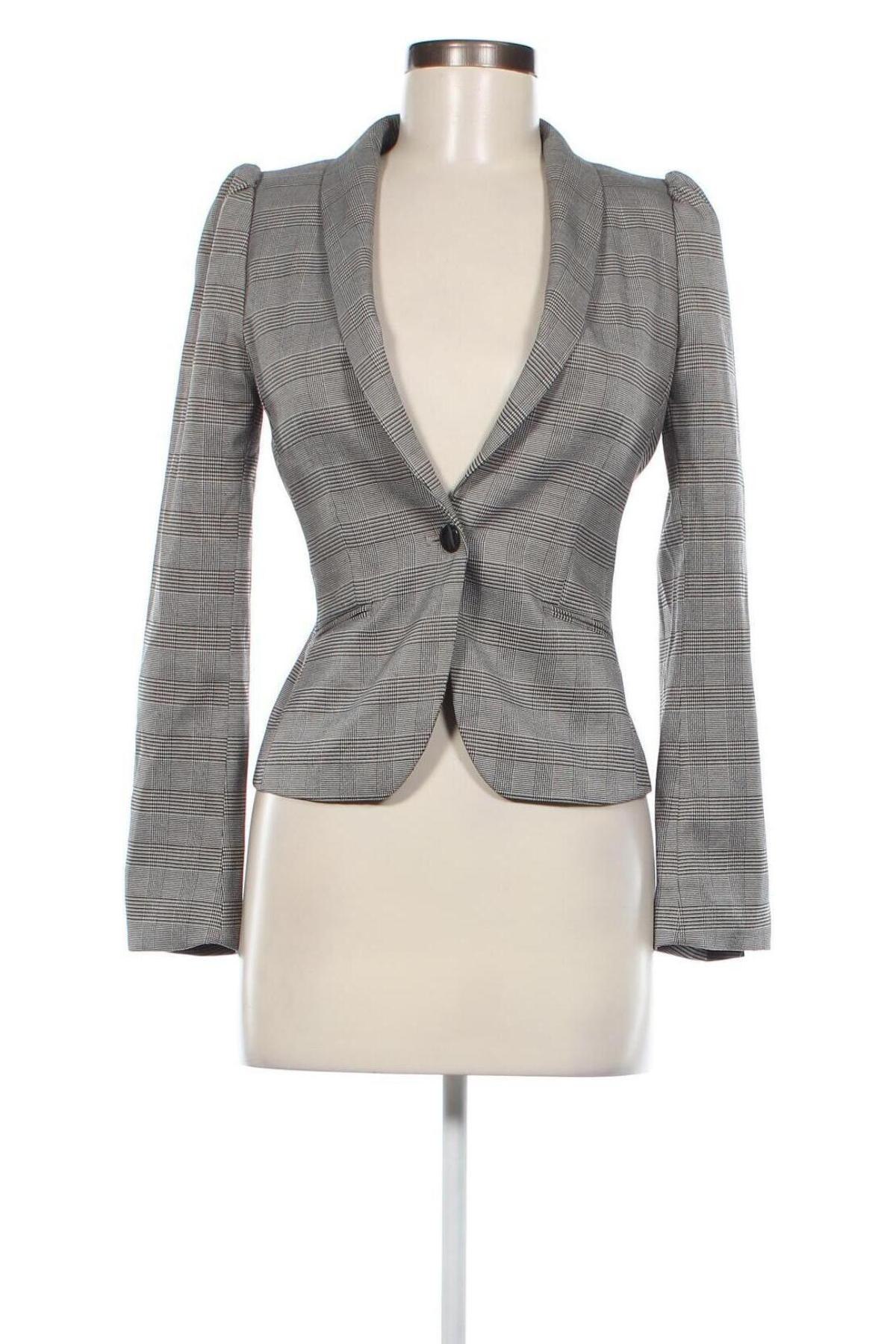 Дамско сако H&M, Размер XS, Цвят Сив, Цена 44,00 лв.