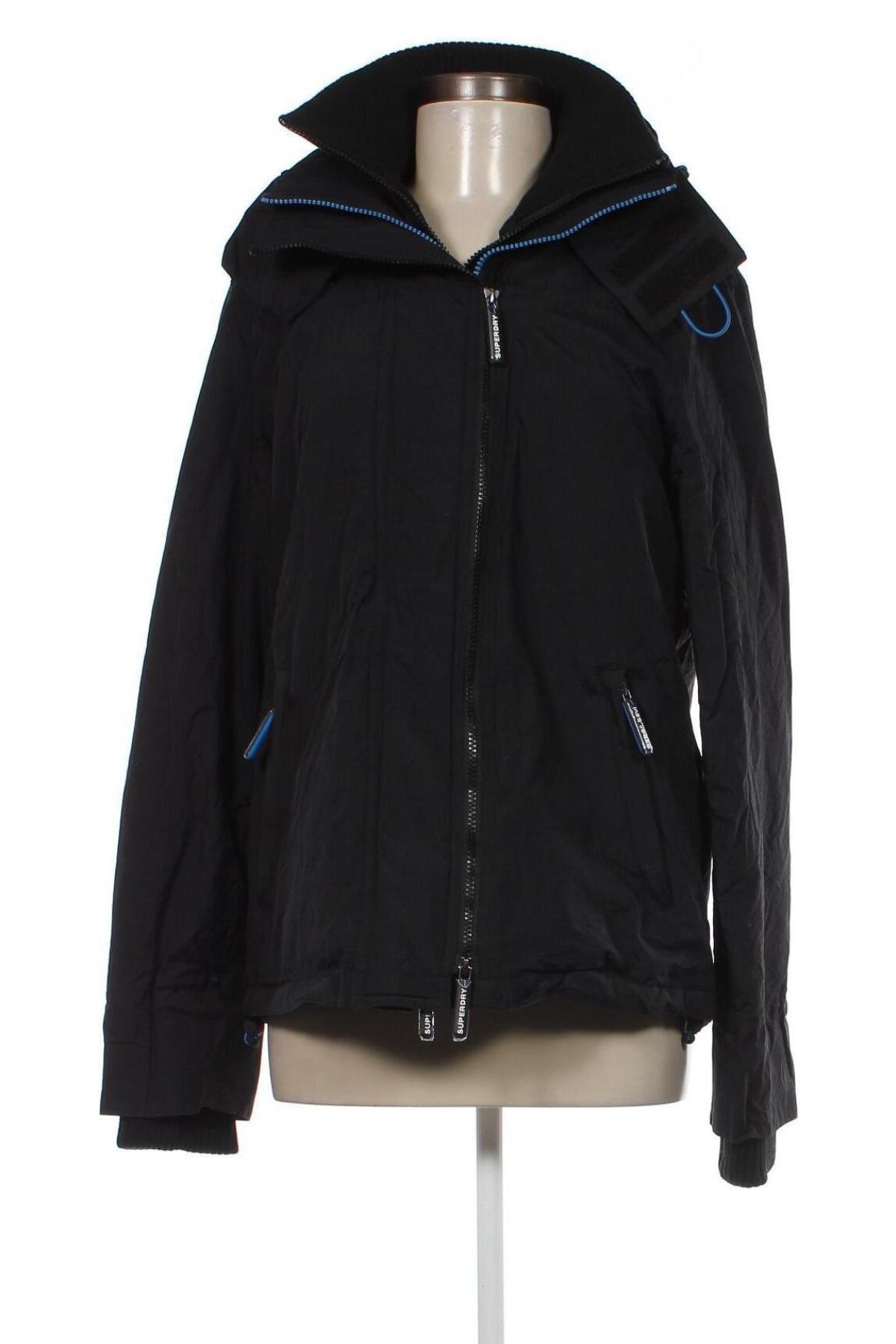 Γυναικείο μπουφάν αθλητικό Superdry, Μέγεθος M, Χρώμα Μαύρο, Τιμή 9,84 €