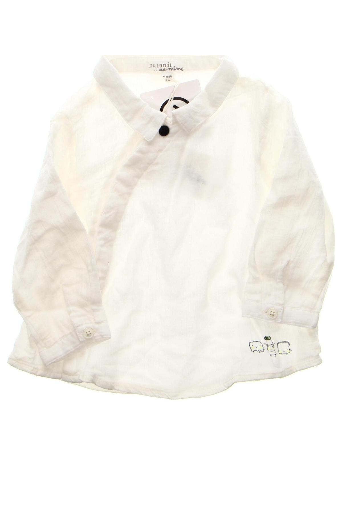 Детска блуза Du Pareil Au Meme, Размер 6-9m/ 68-74 см, Цвят Екрю, Цена 9,31 лв.