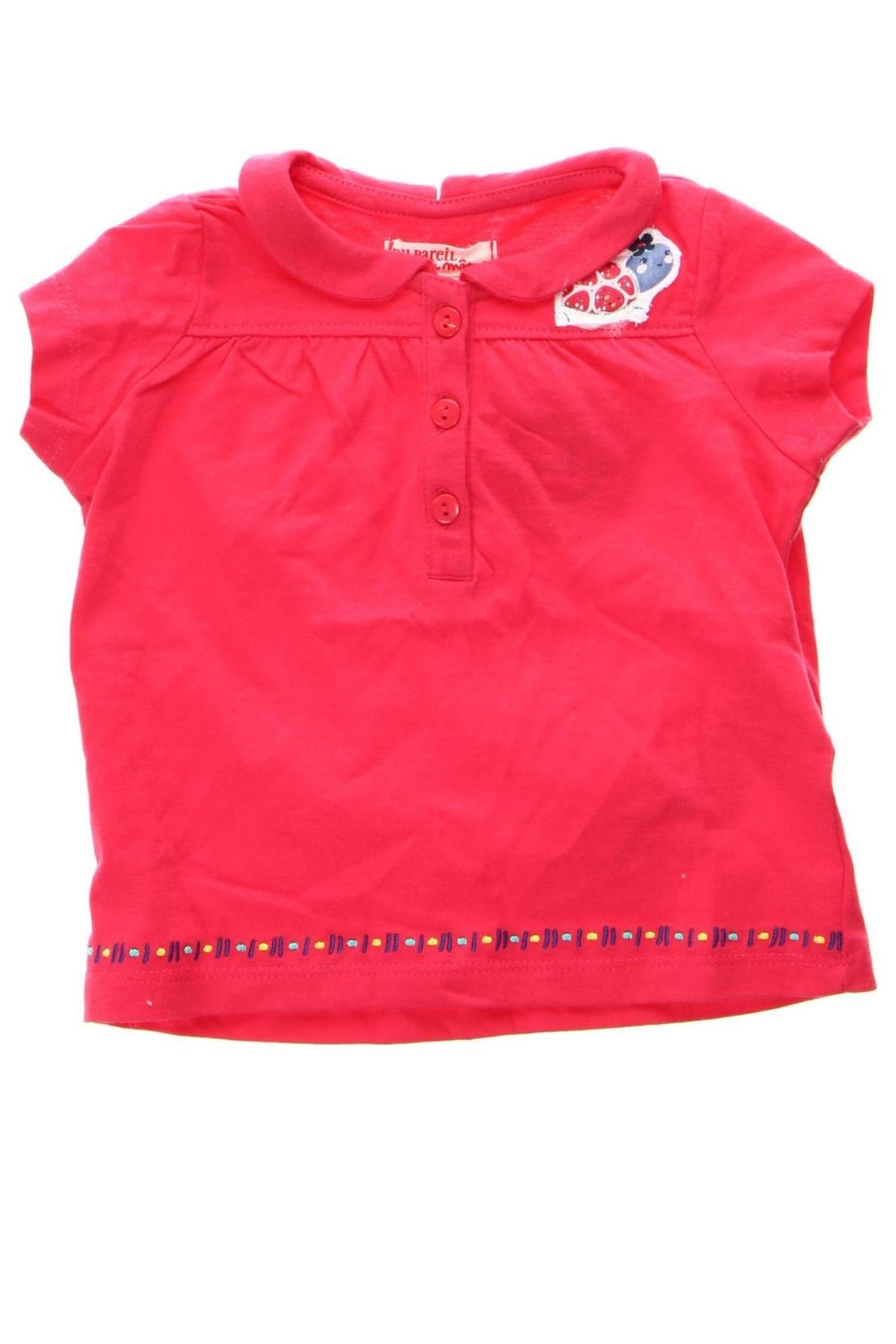 Bluză pentru copii Du Pareil Au Meme, Mărime 6-9m/ 68-74 cm, Culoare Roz, Preț 24,63 Lei