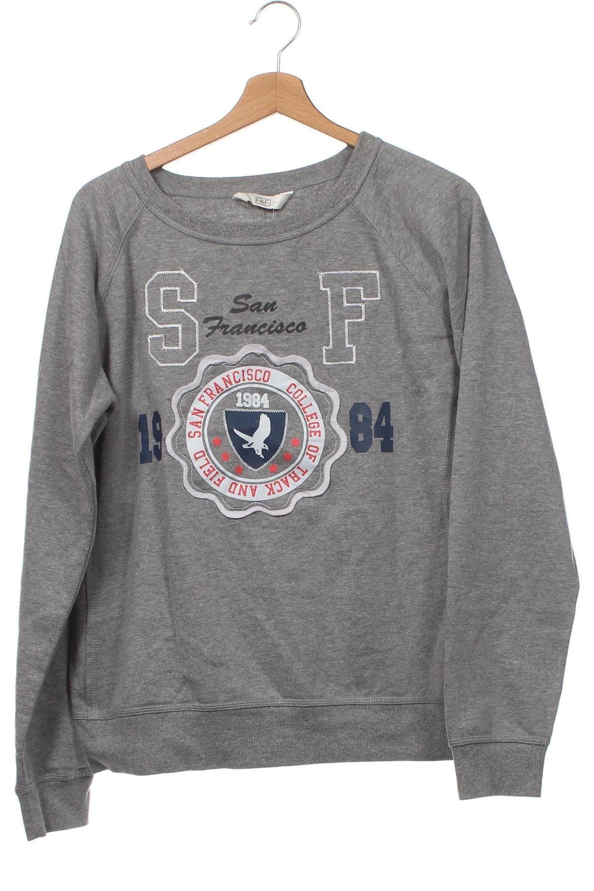 Kinder Shirt F&F, Größe 15-18y/ 170-176 cm, Farbe Grau, Preis 4,32 €
