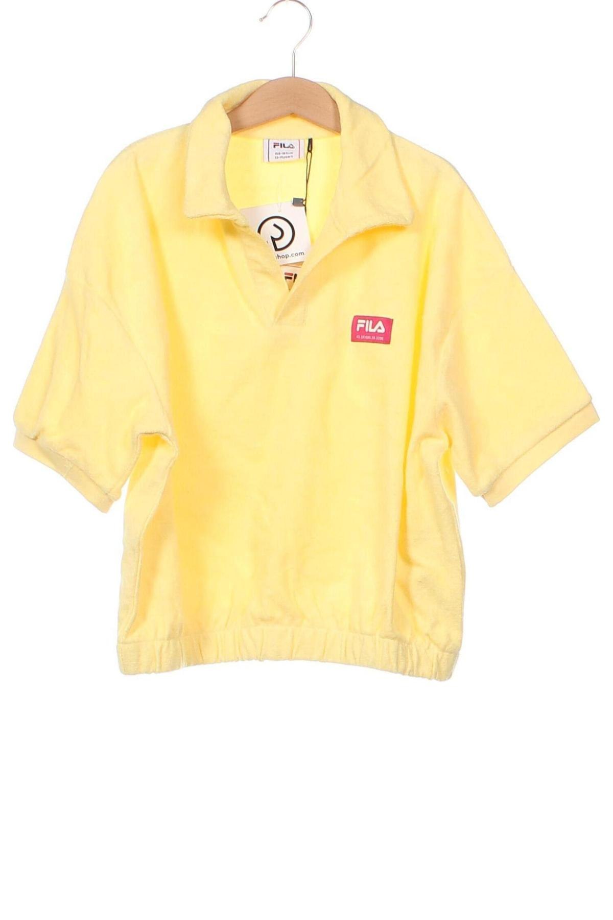 Dziecięca bluzka FILA, Rozmiar 12-13y/ 158-164 cm, Kolor Żółty, Cena 49,63 zł