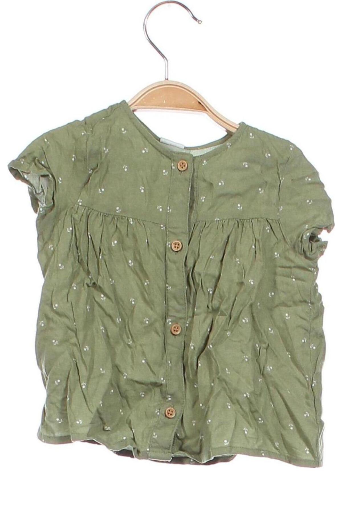 Παιδική μπλούζα H&M, Μέγεθος 9-12m/ 74-80 εκ., Χρώμα Πράσινο, Τιμή 11,23 €