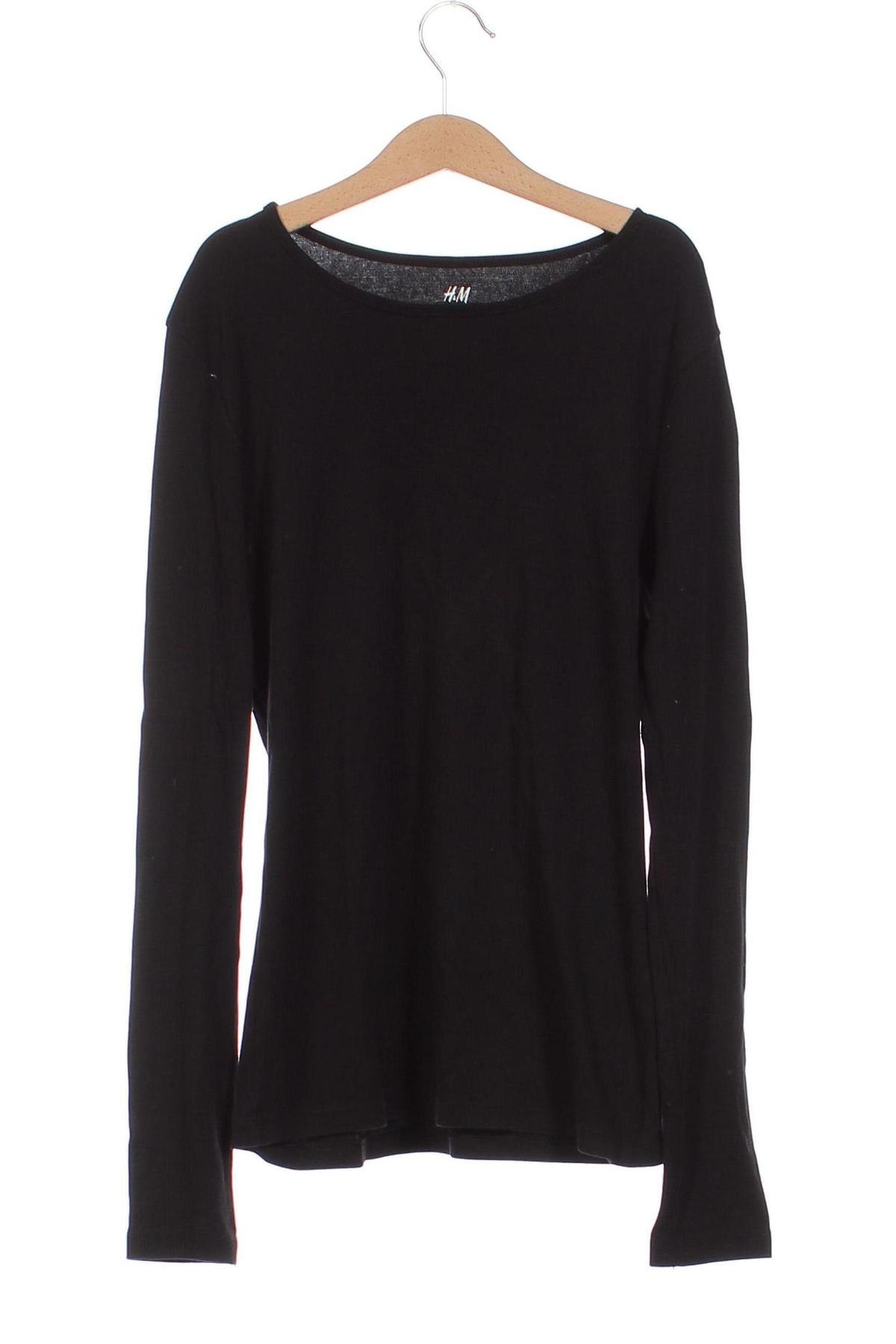Детска блуза H&M, Размер 14-15y/ 168-170 см, Цвят Черен, Цена 25,00 лв.