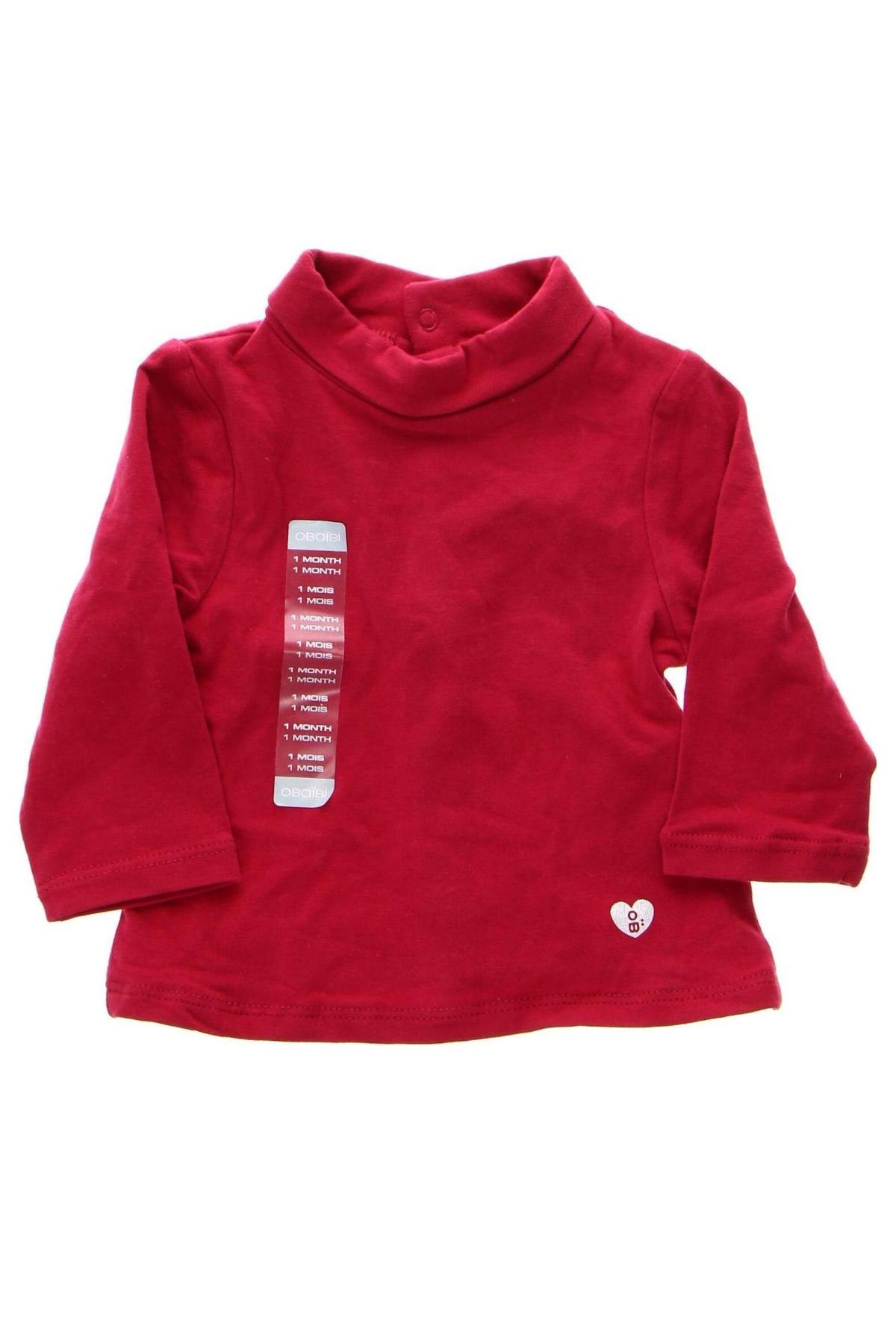 Παιδική μπλούζα Obaibi, Μέγεθος 1-2m/ 50-56 εκ., Χρώμα Ρόζ , Τιμή 5,63 €