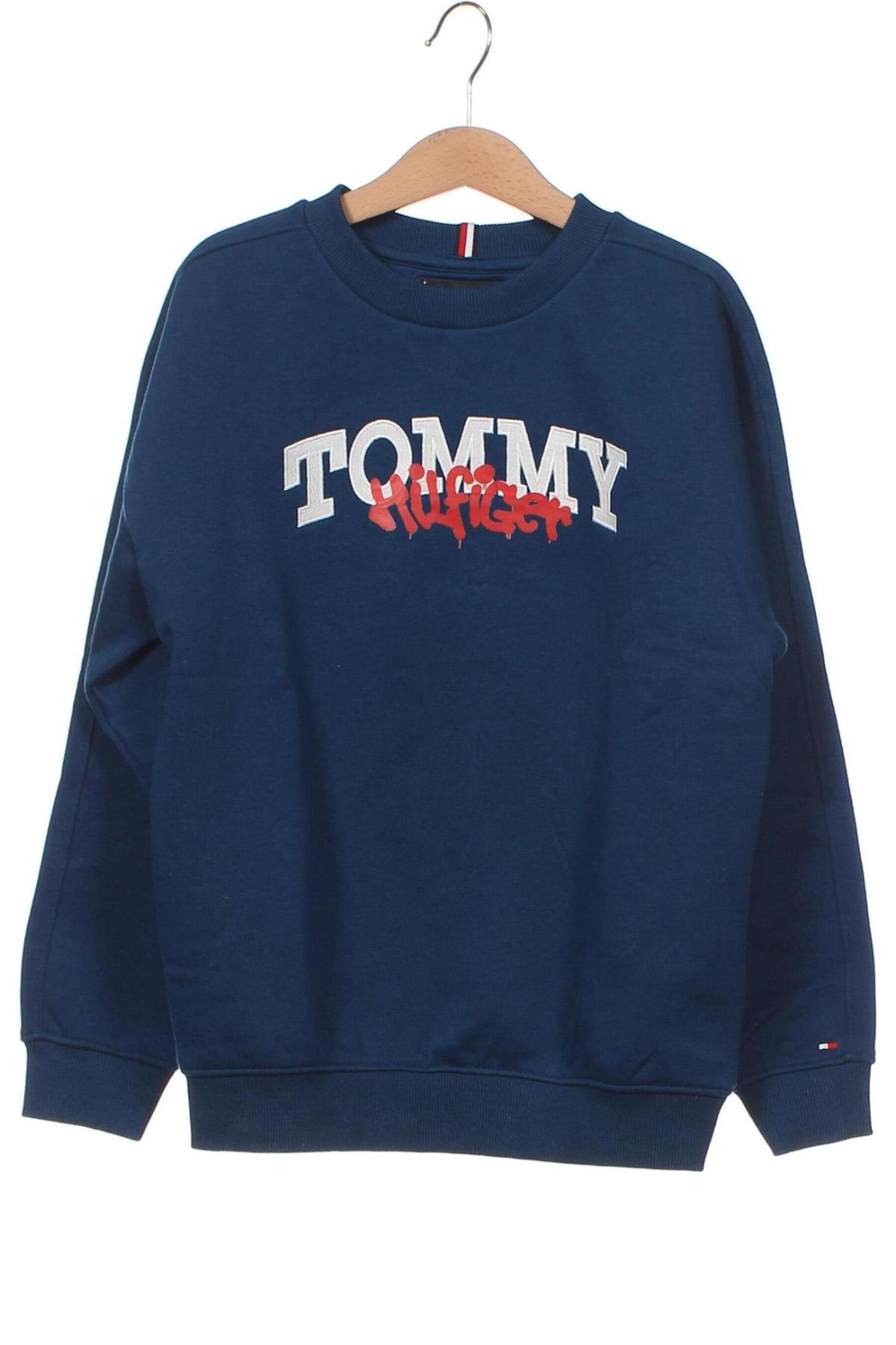 Kinder Shirt Tommy Hilfiger, Größe 6-7y/ 122-128 cm, Farbe Blau, Preis 57,73 €